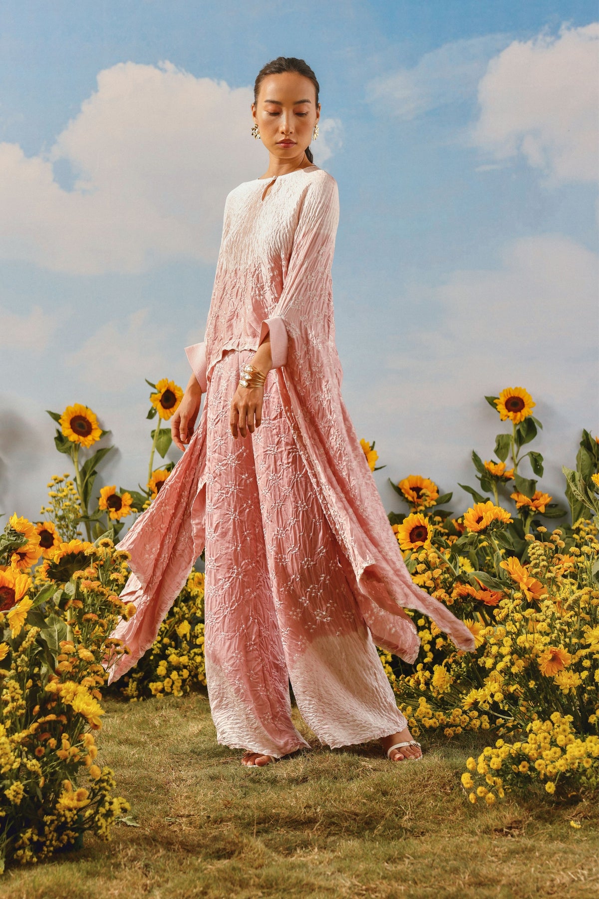 Shibori Bandhani Cape