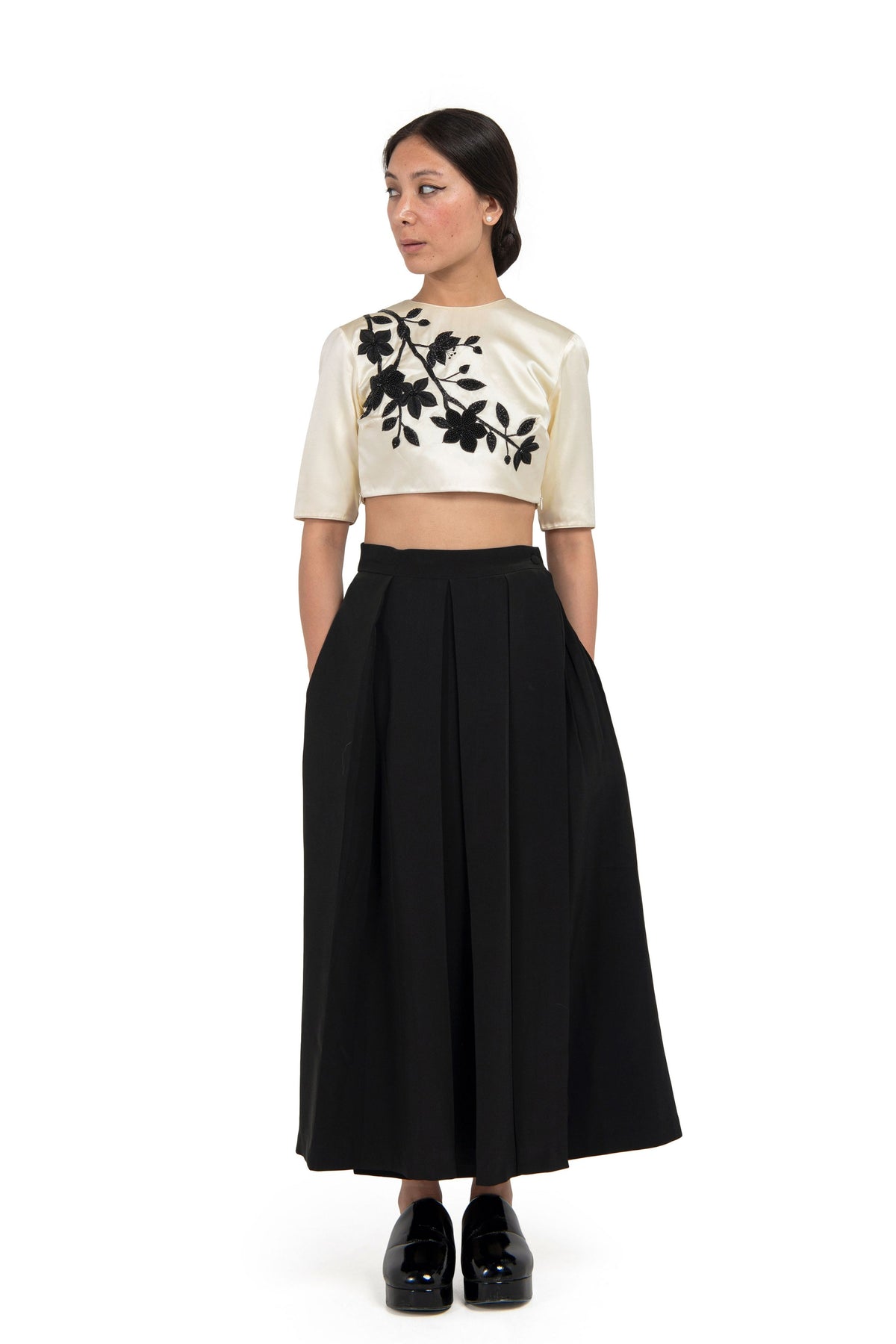 Mokoshi Black Lehenga