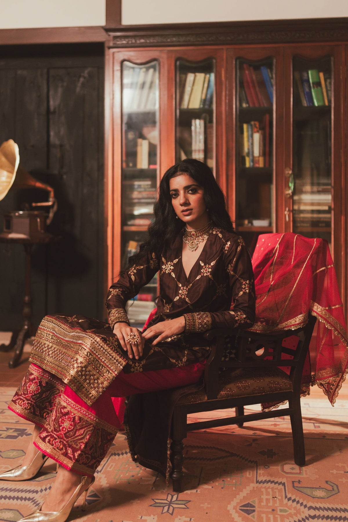 Sheetal Brown Kurta Set