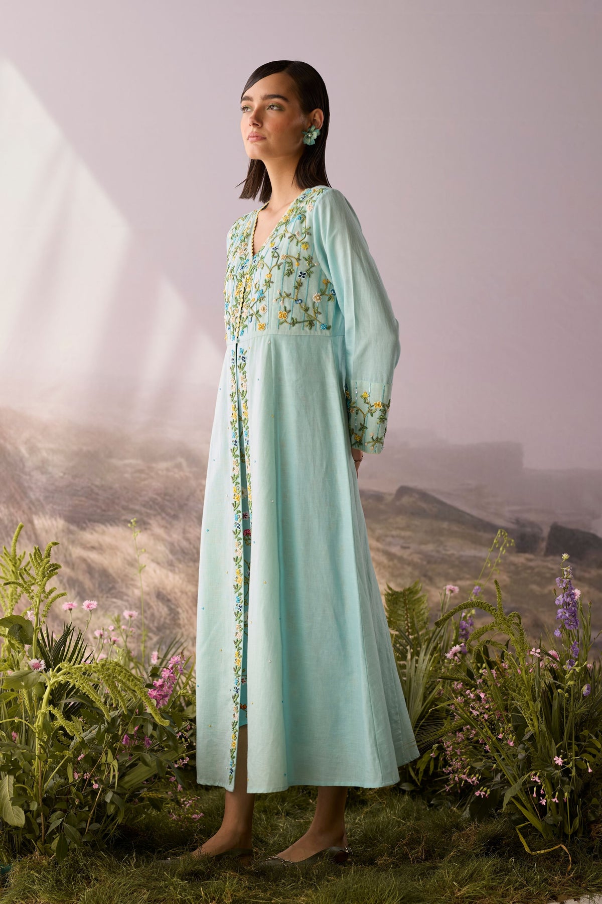Azure Beaded Tunic