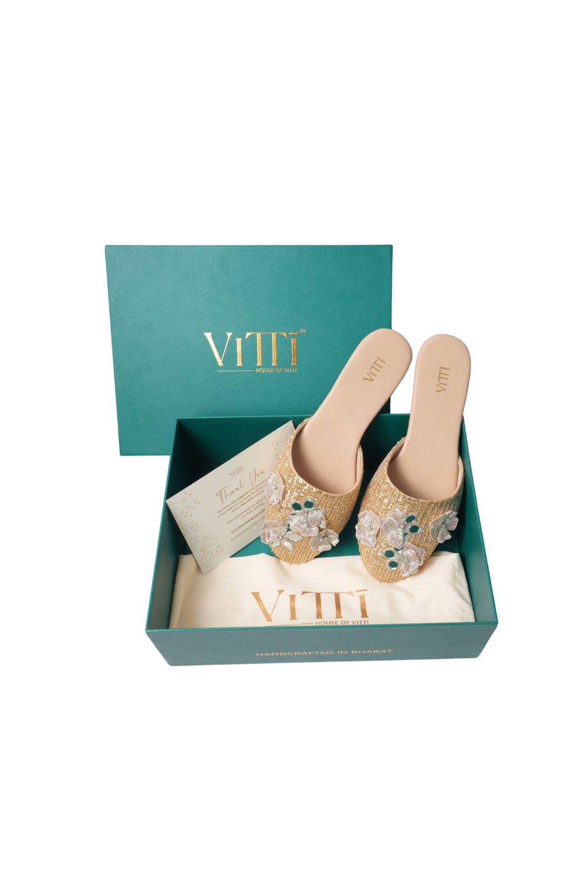 Evara Gold Mule