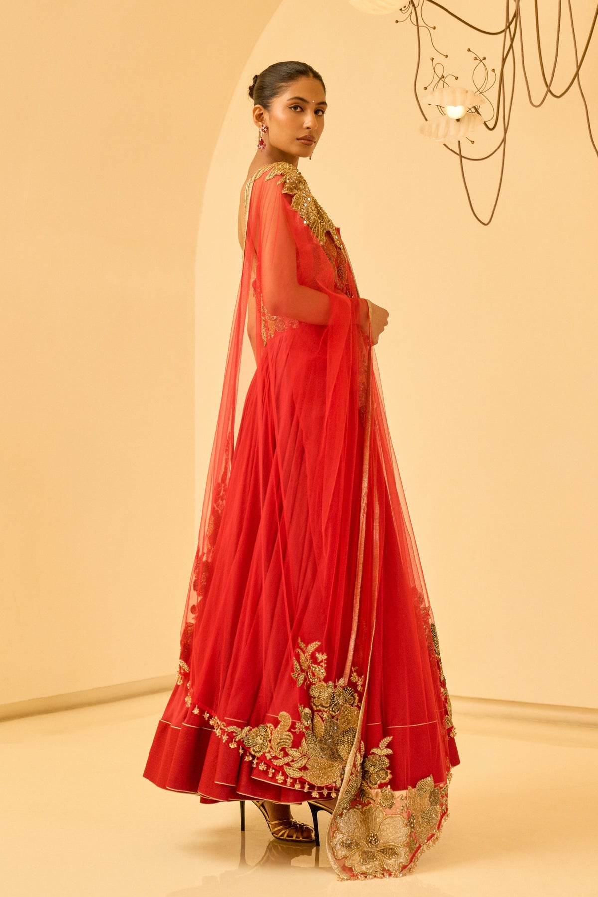 Floral Anarkali Set