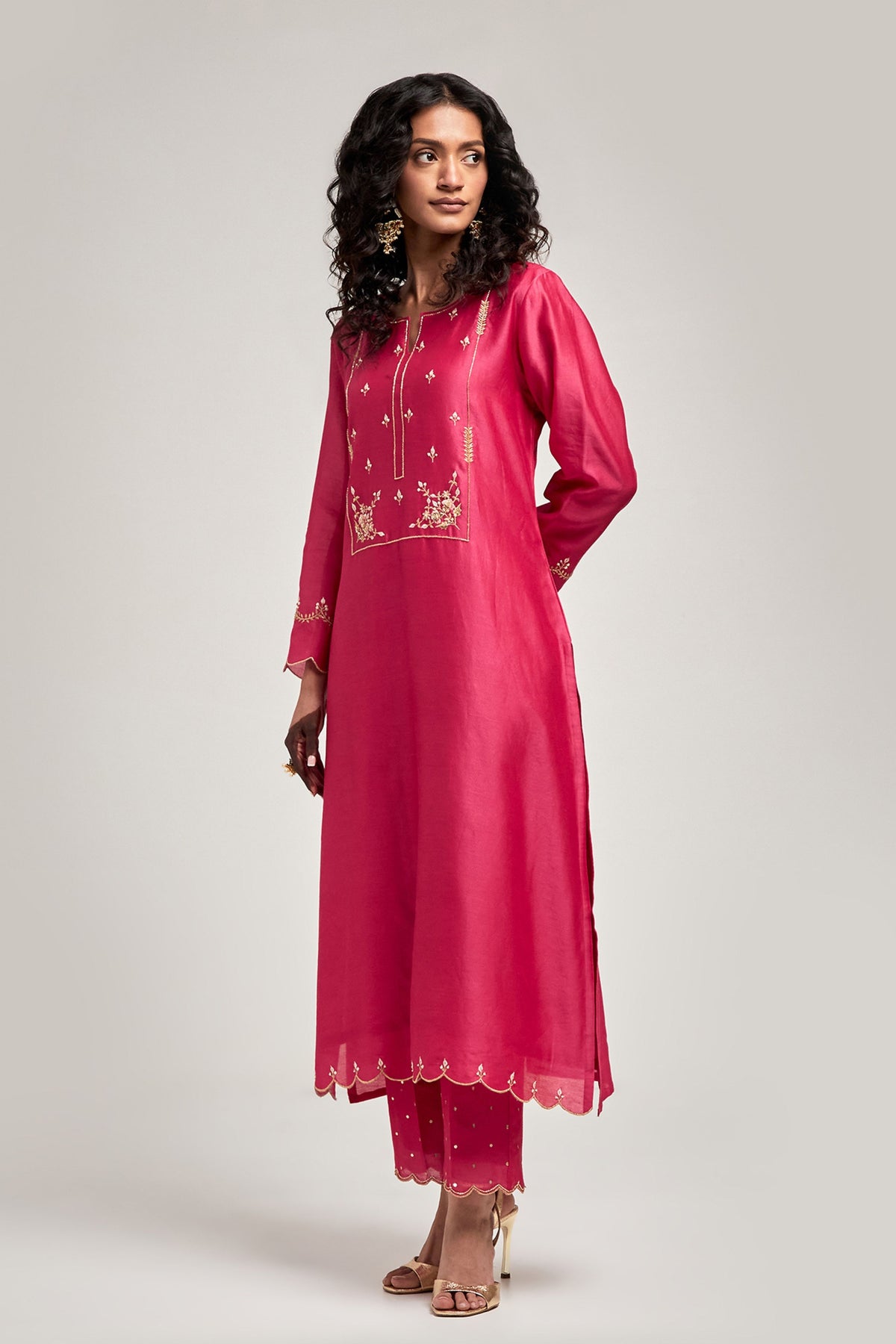 Fuchsia Kurta Set