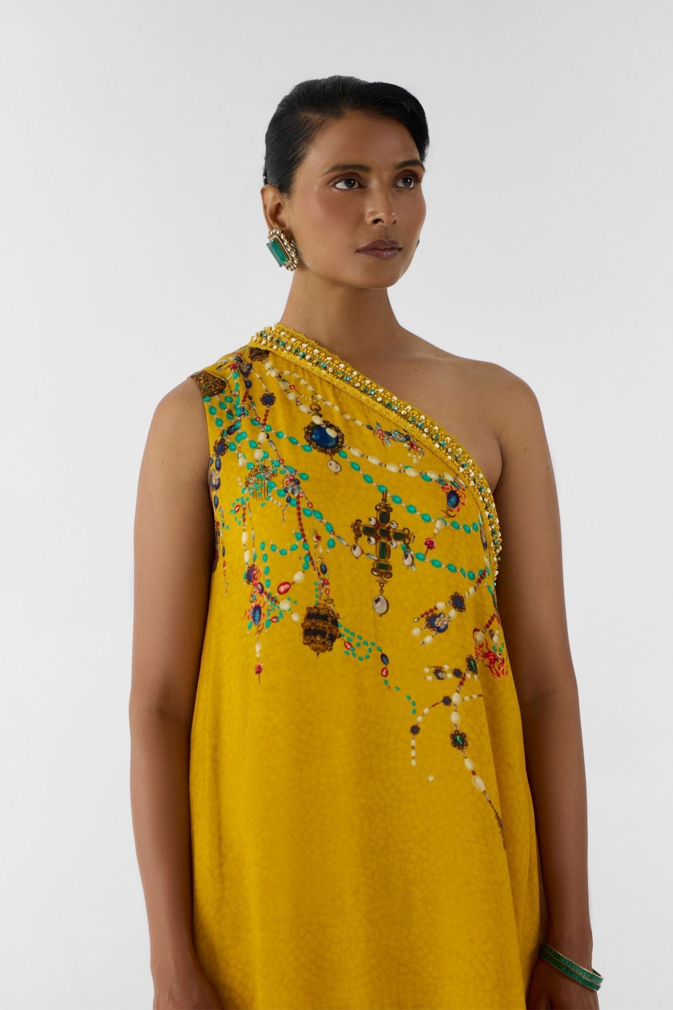 Mustard Maharani Co - ord Set - Studio Rigu - Elahe
