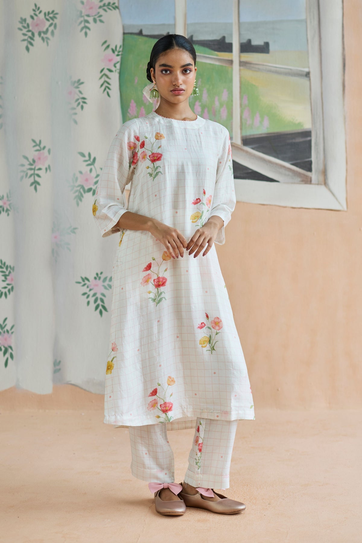 Poppy Long Kurta Set