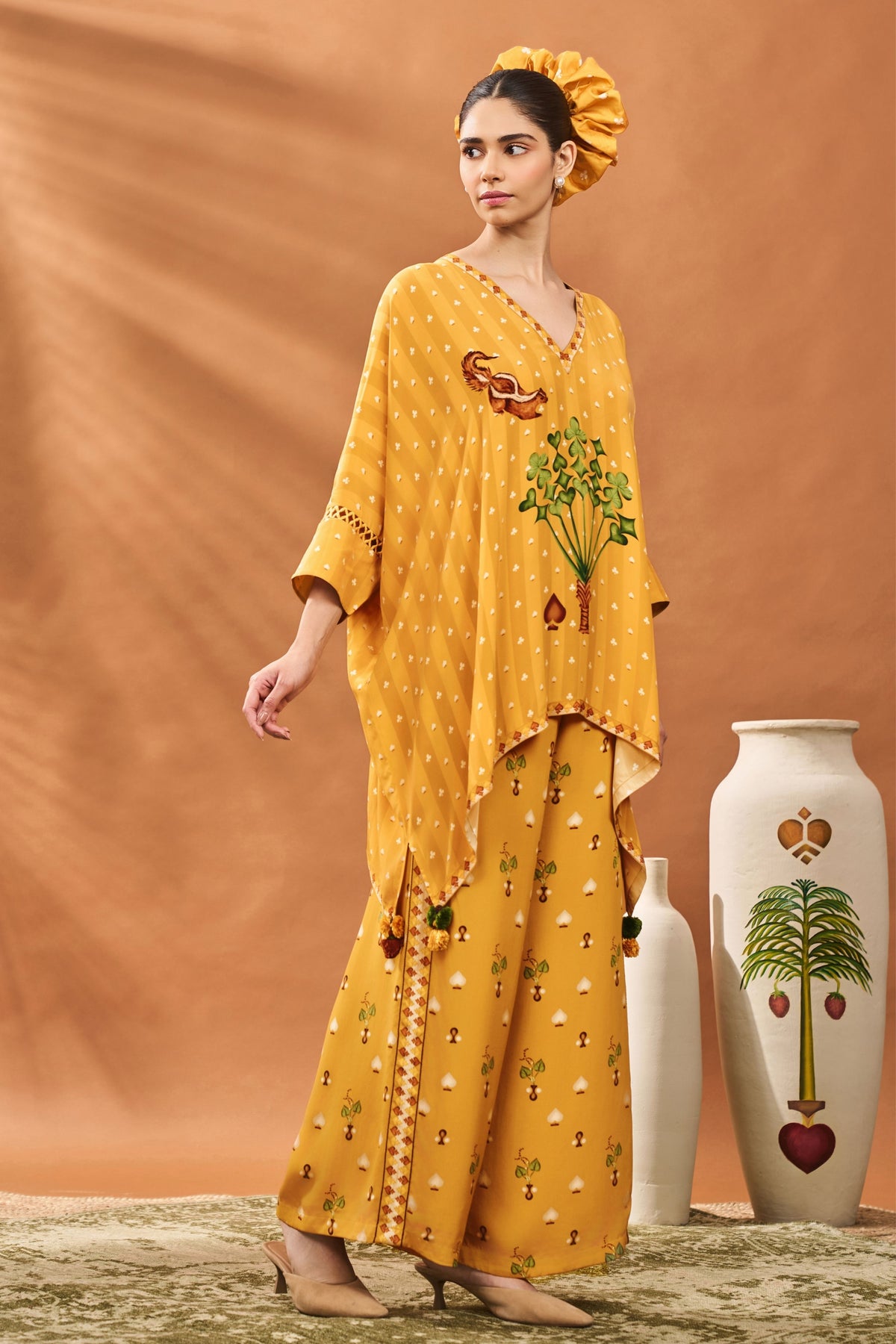 Ochre Spade Blossom Co-ord Set