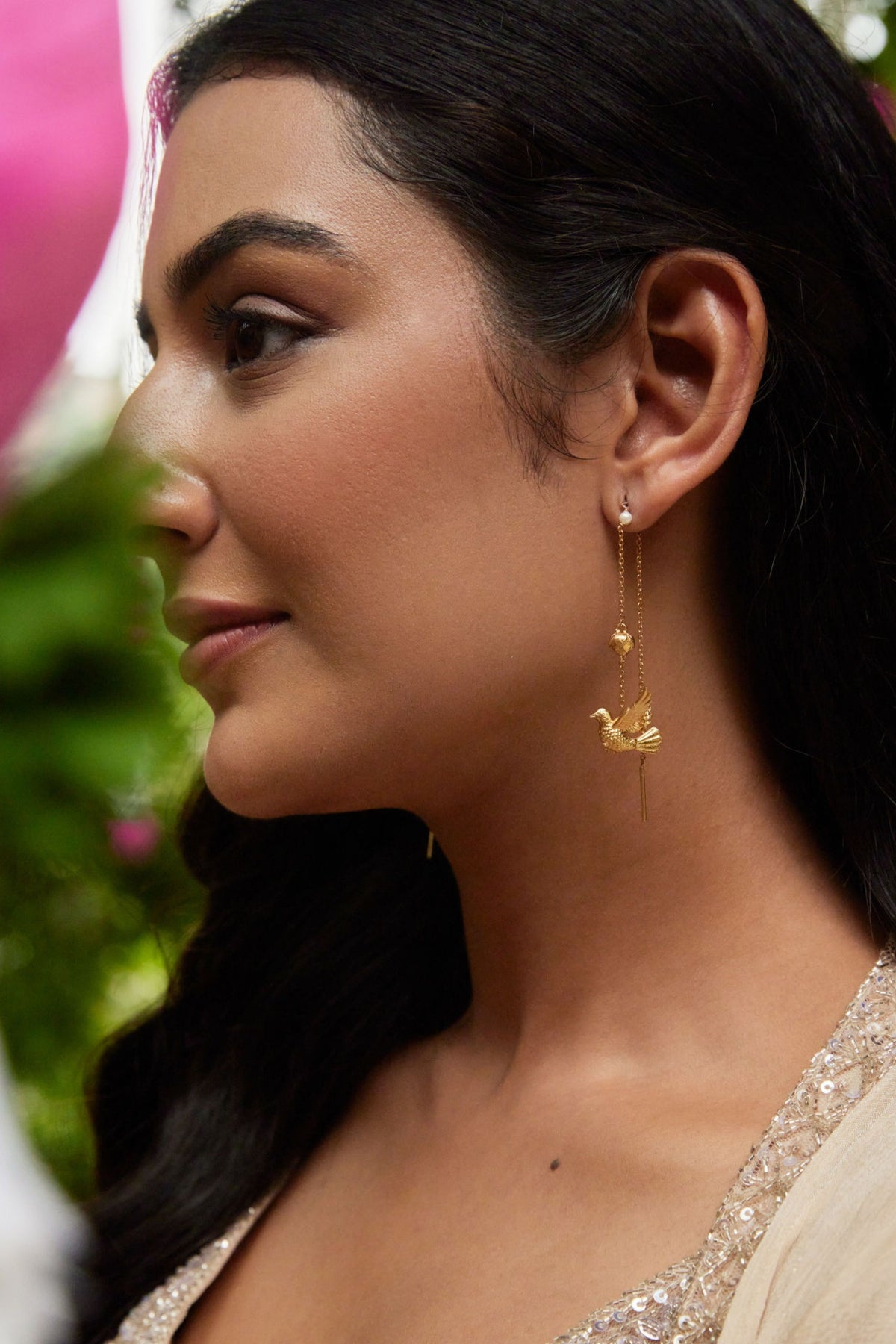 Udatee Chidiya Sui Dhaga Earrings