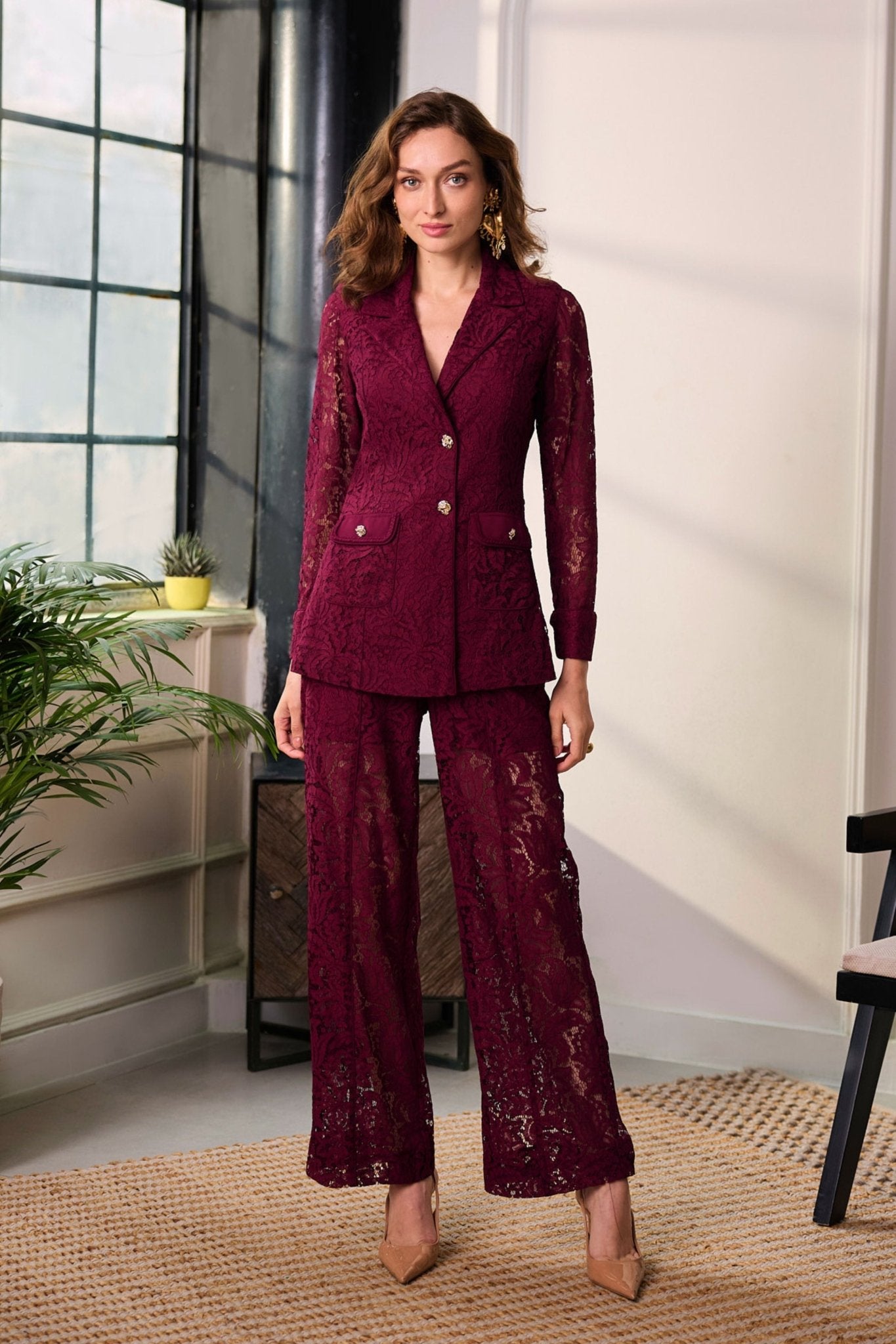 Lydia Ruby Co - ord Set - Deepika Nagpal - Elahe