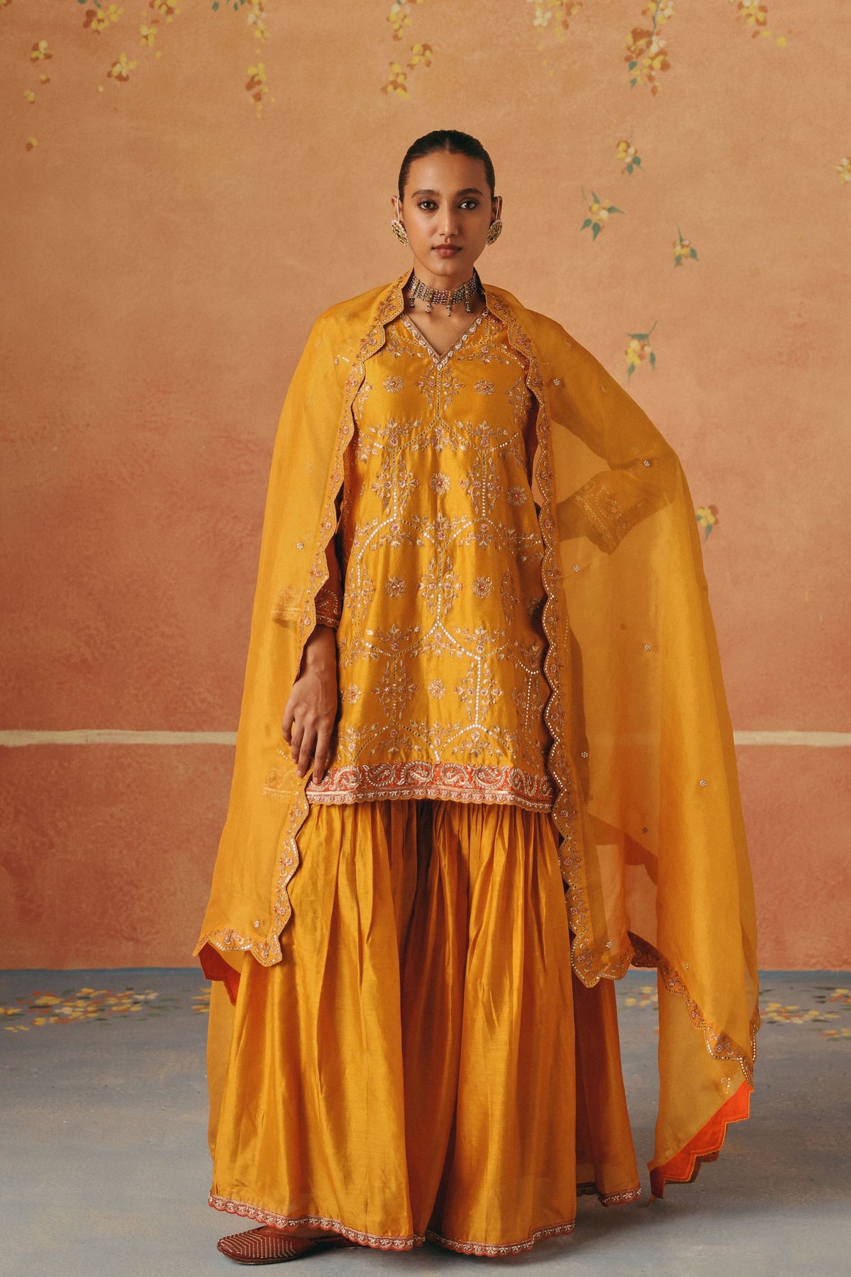 Marigold Sharara Set