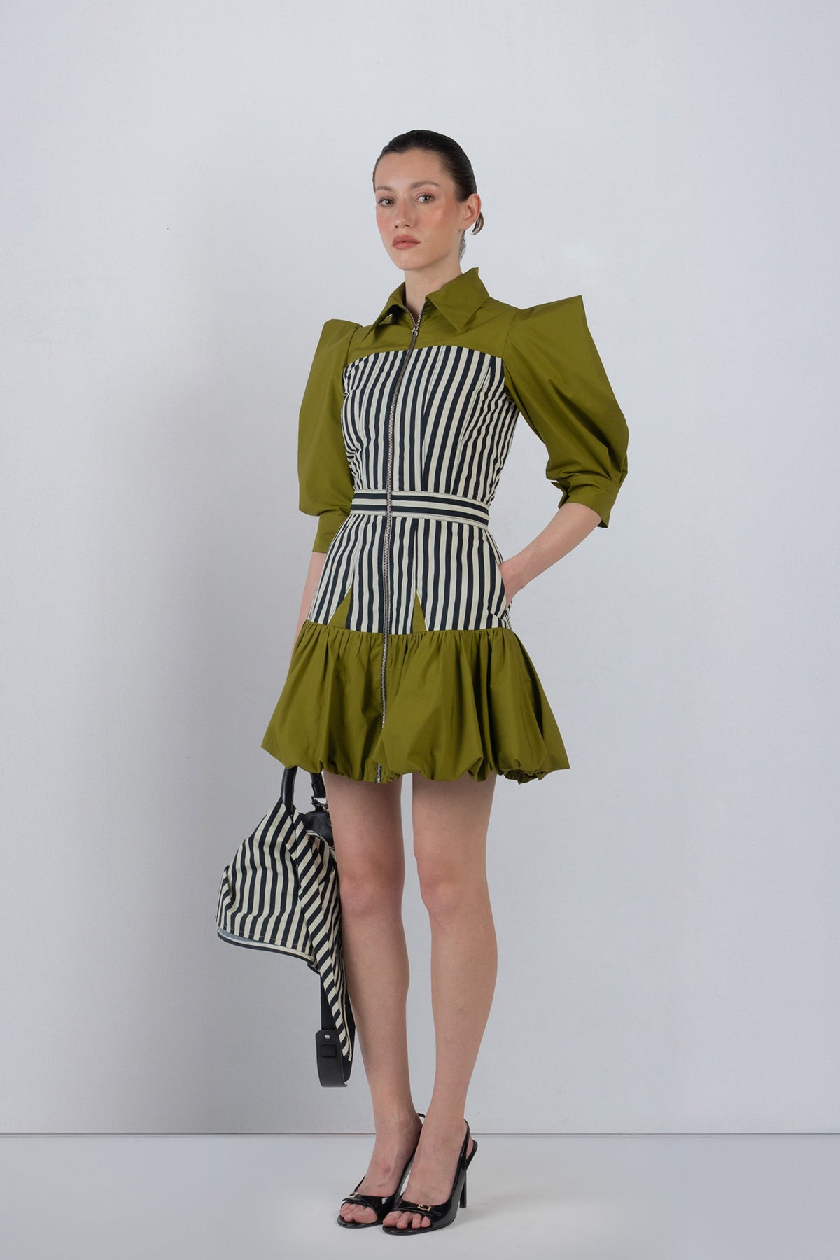 Mer Olive Dress