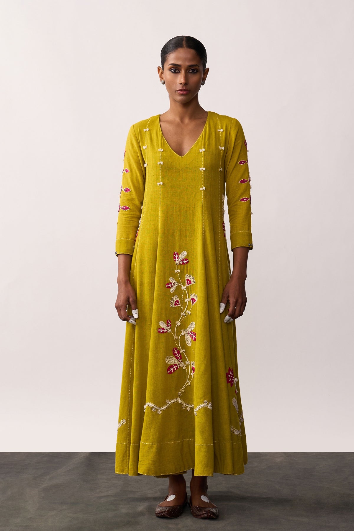 Aruna Yellow Angrakha