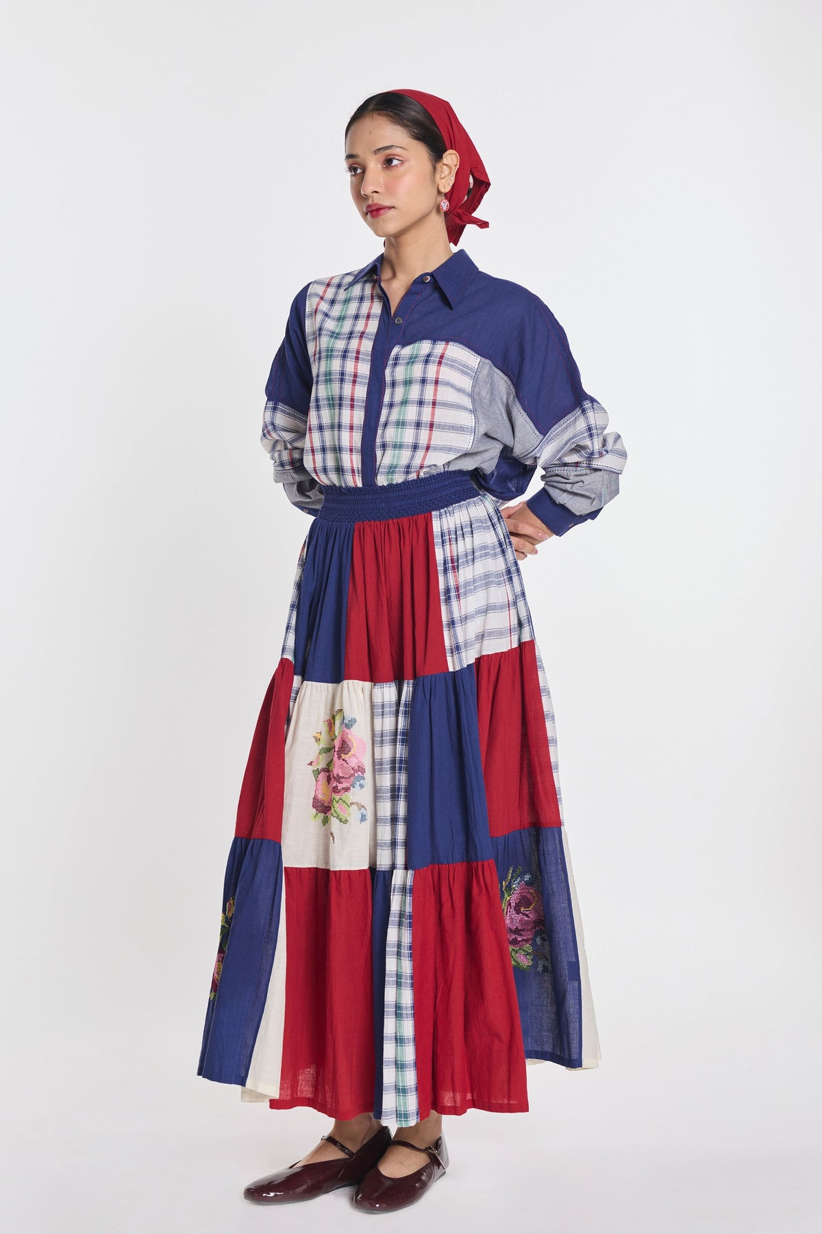 Astilbe Patchwork Skirt