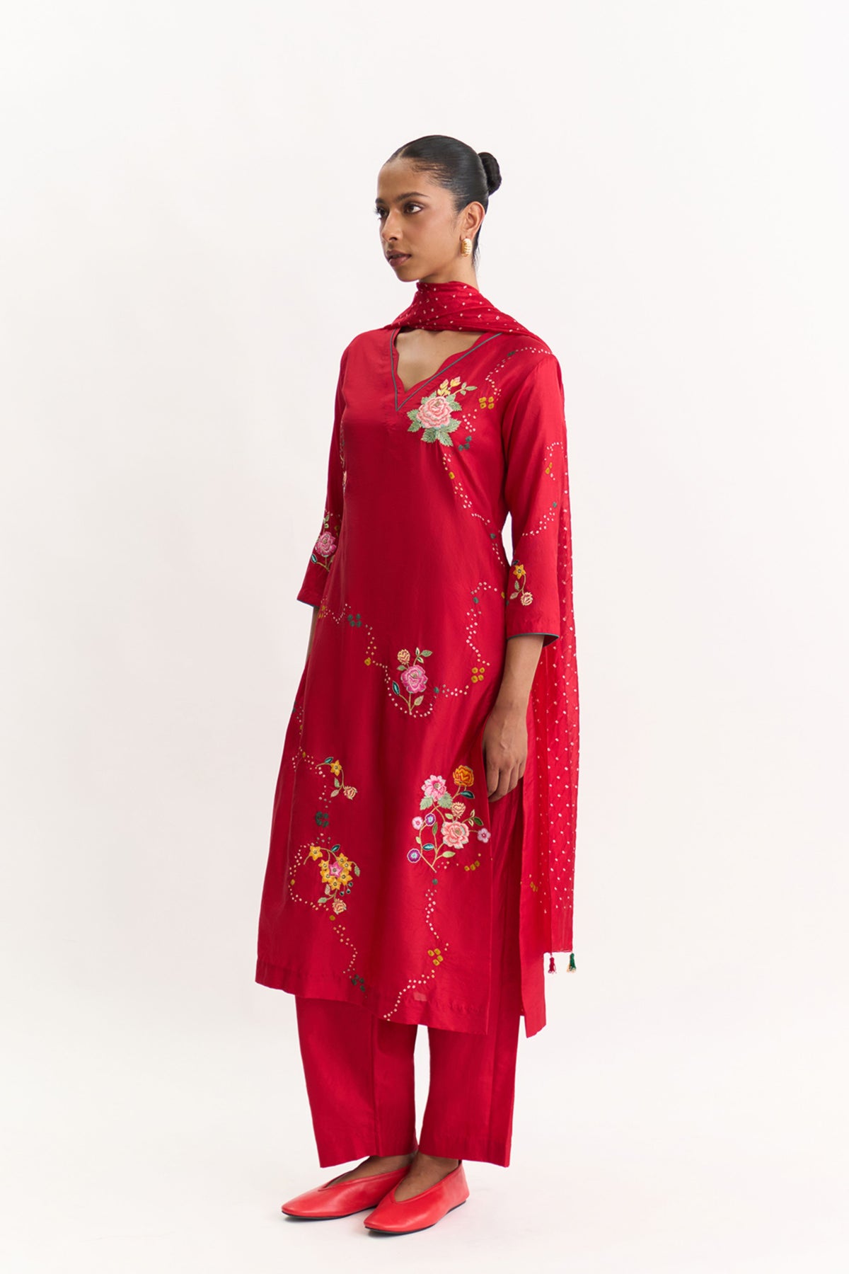 Yuki Maroon Kurta Set