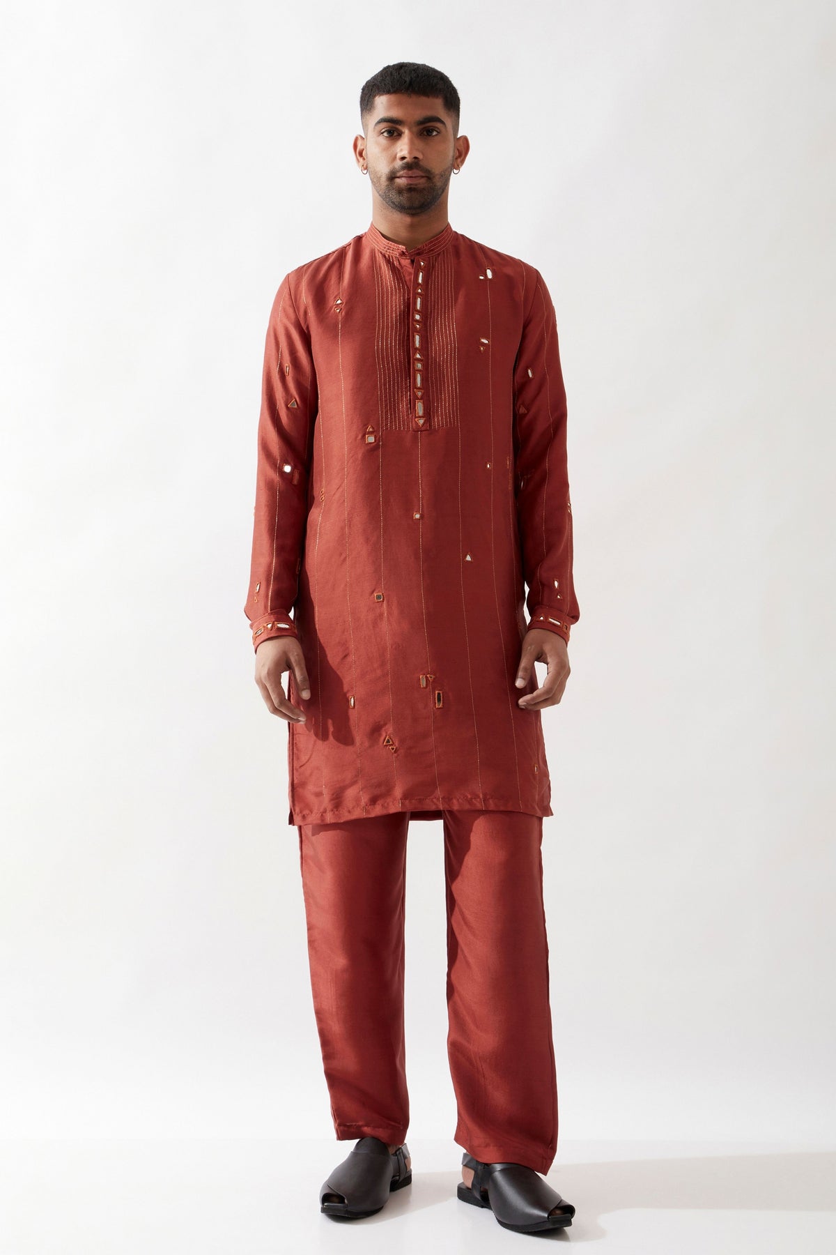 Alan Maroon Kurta Set