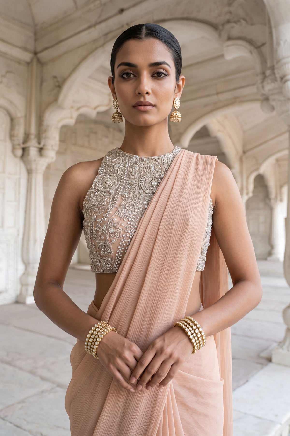 Roop Chhaya Draped Saree Set