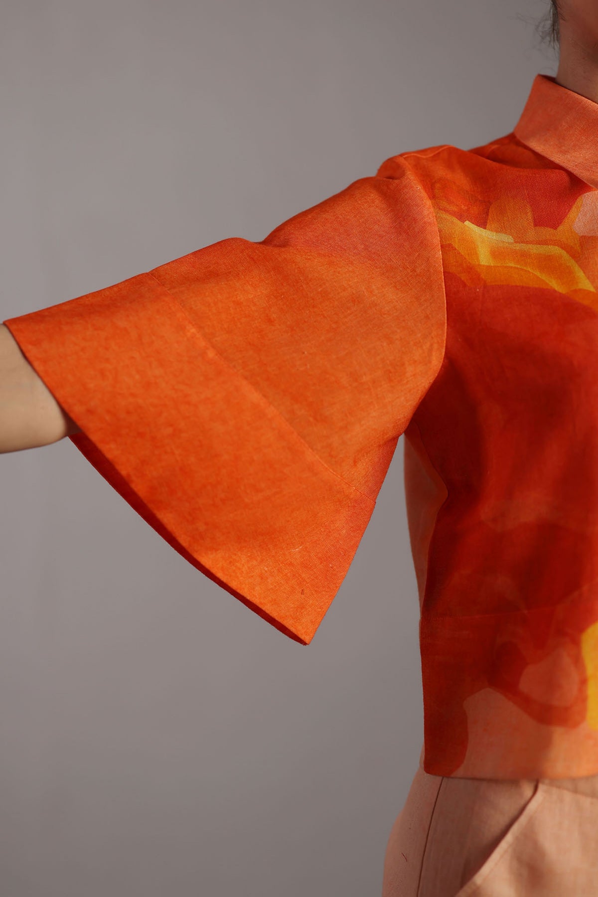 Diffuse Bright Orange and Yellow Shirt