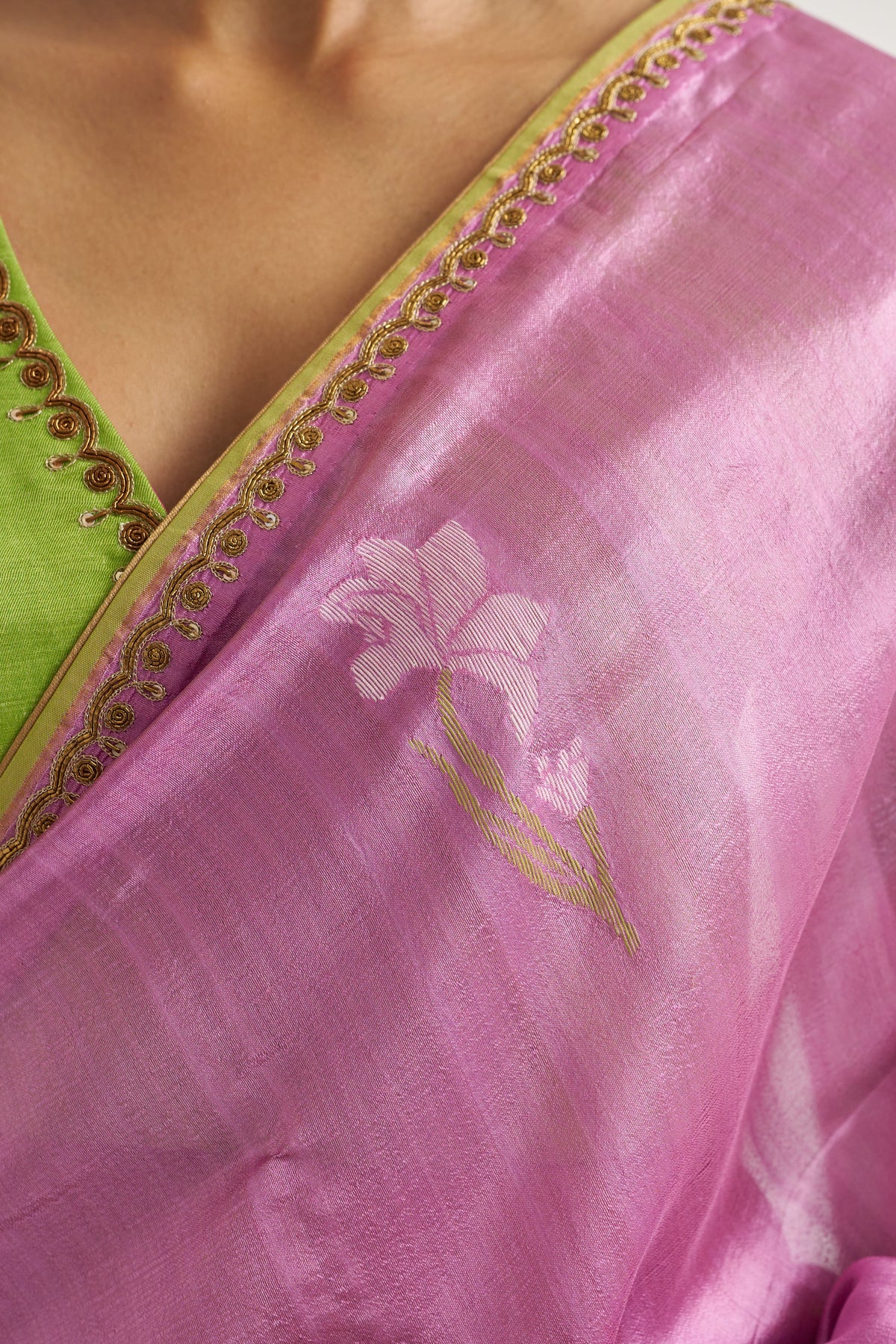 Madhura Pink Saree