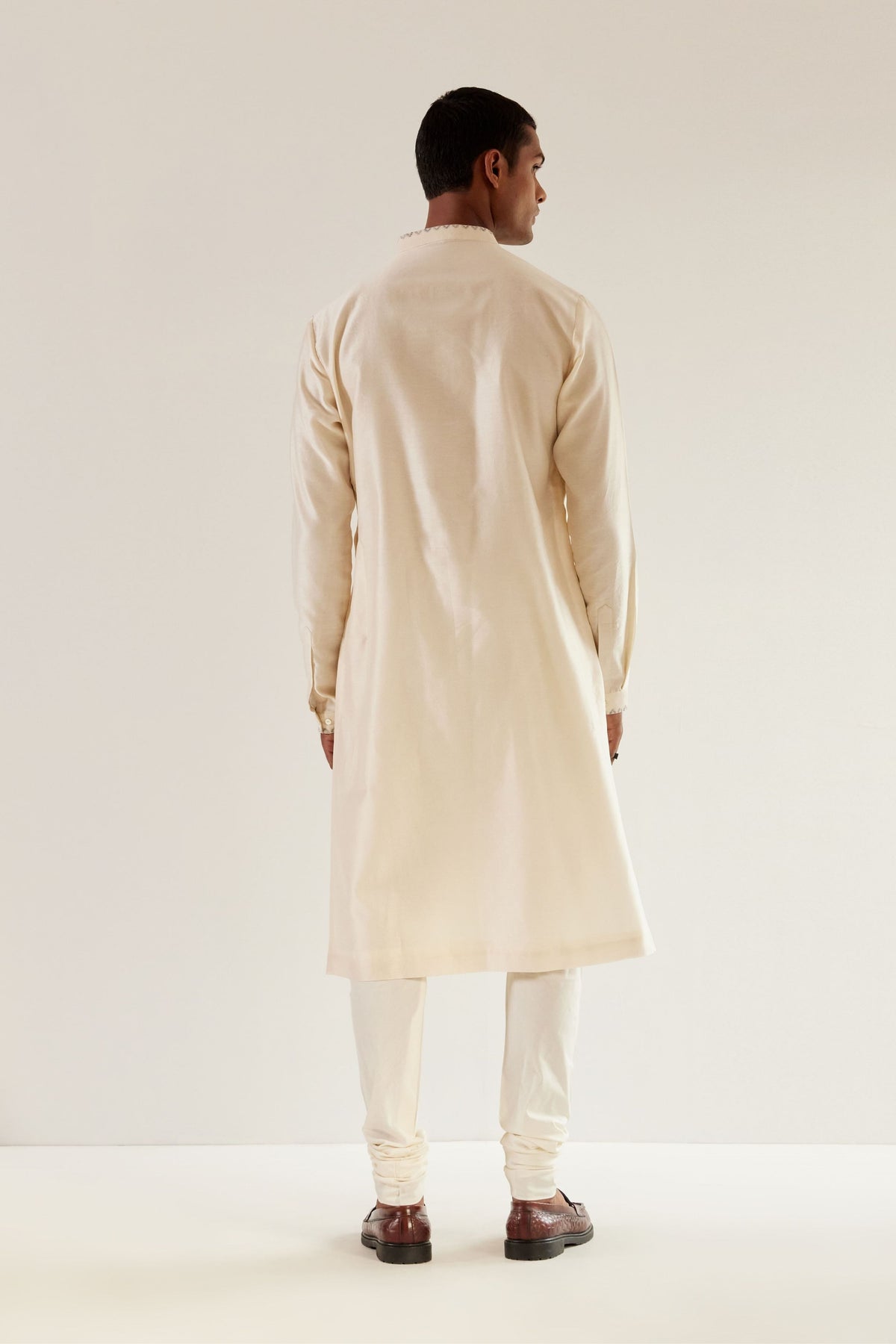 Camo Block Yoke Embroidery   Kurta Set