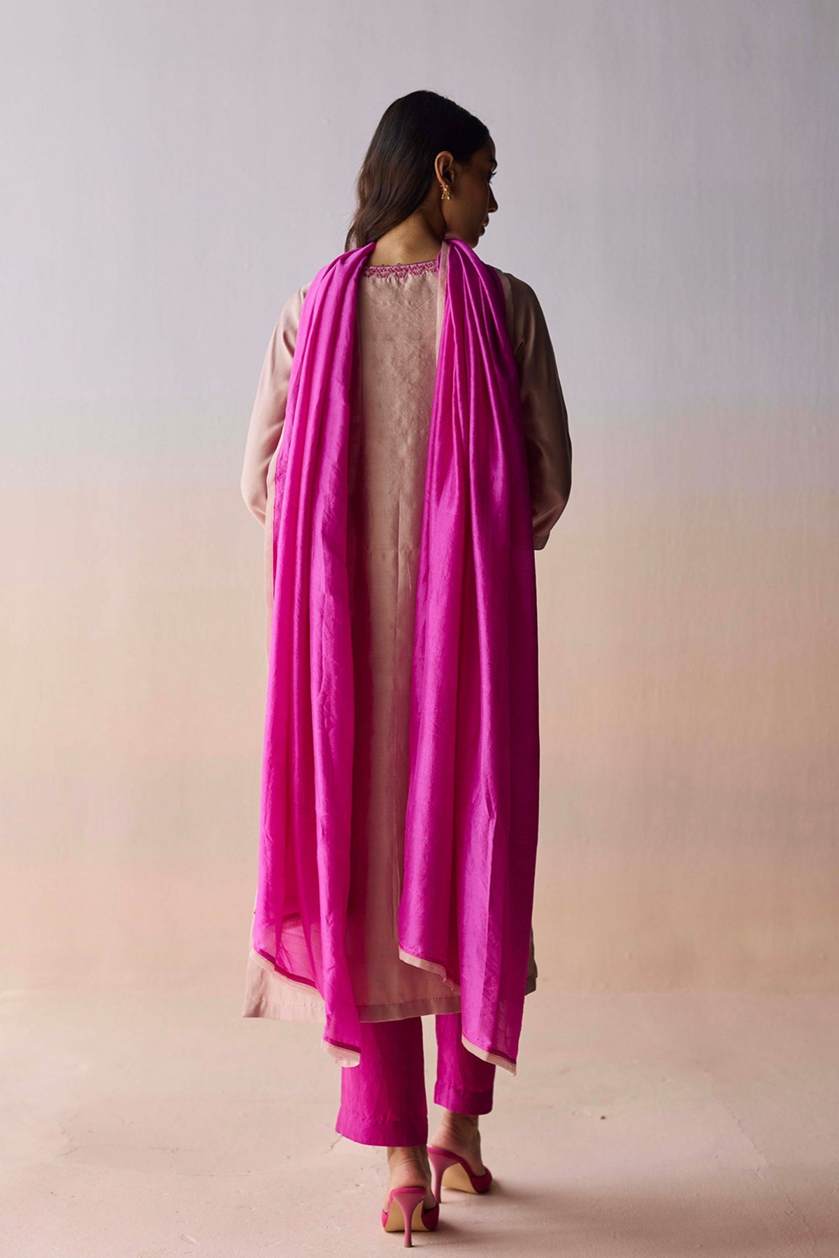 Lightfall Pink Dupatta