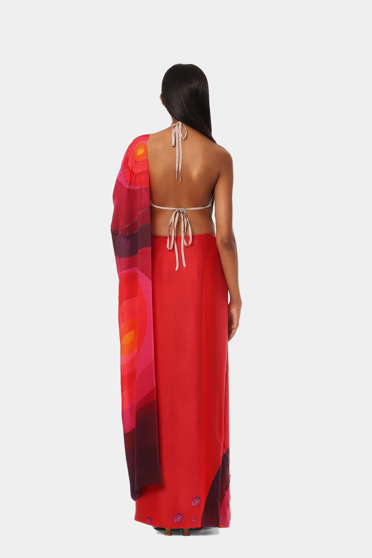 The Print Highlight China Saree