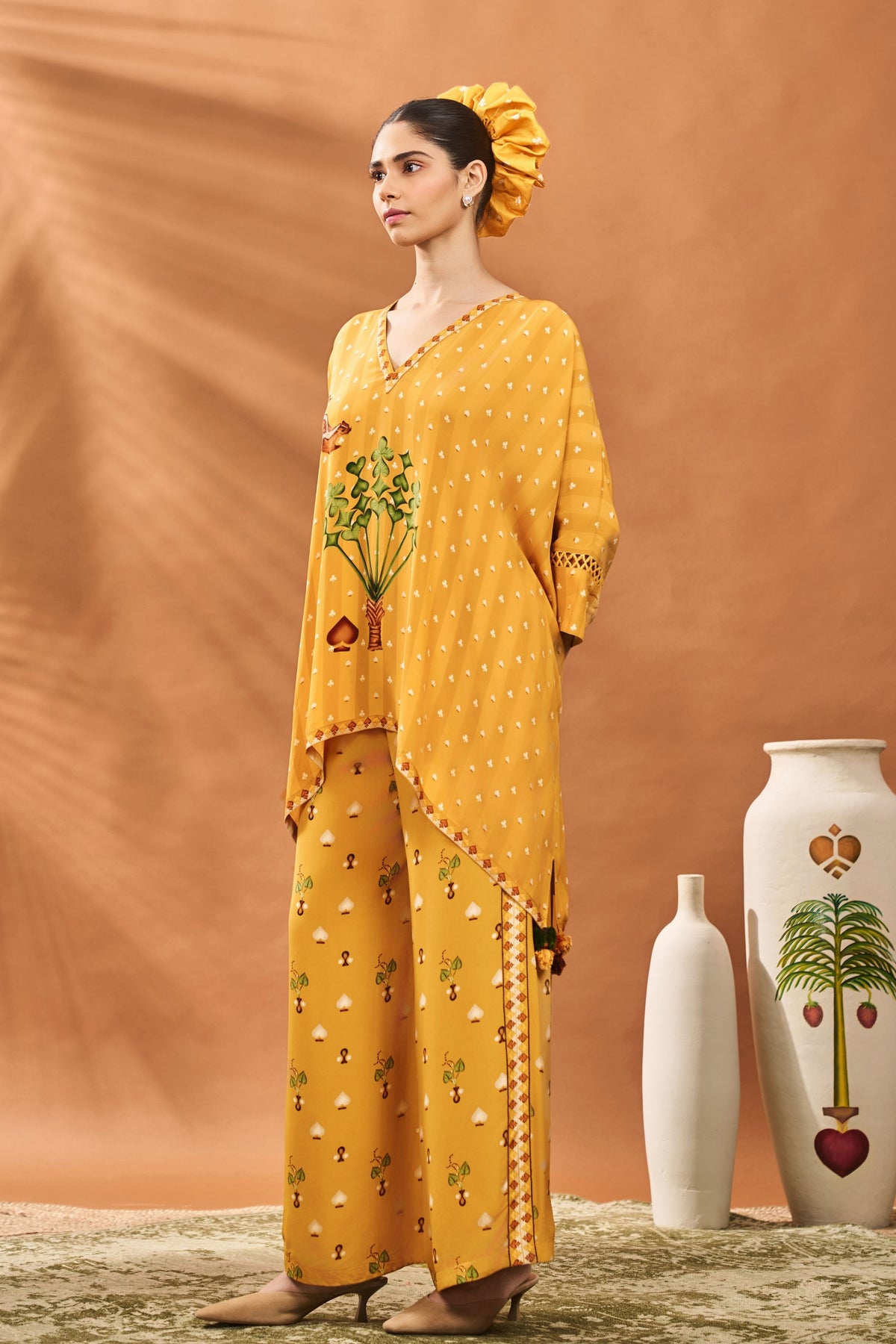 Ochre Spade Blossom Co-ord Set