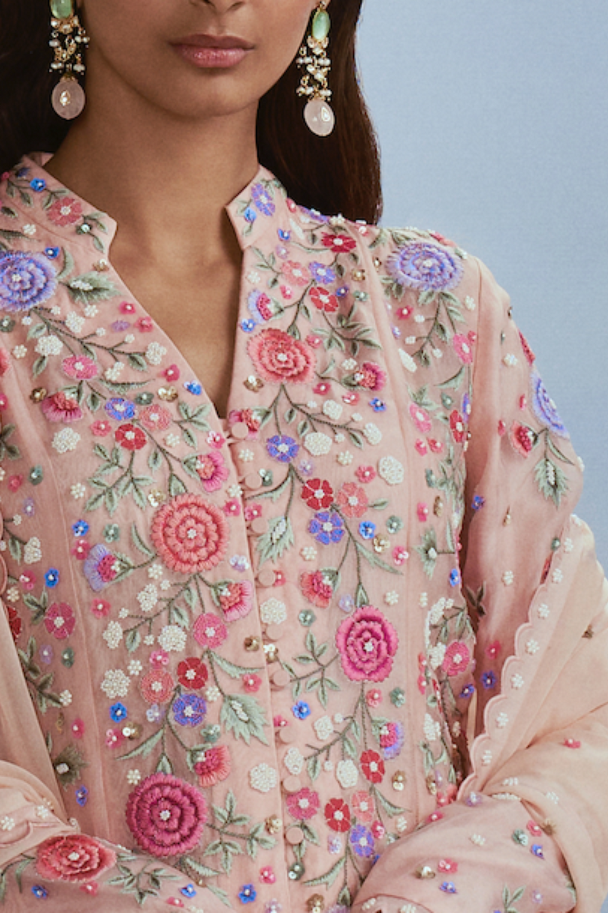 Blush Mehtab Bagh Kalidar Kurta Set