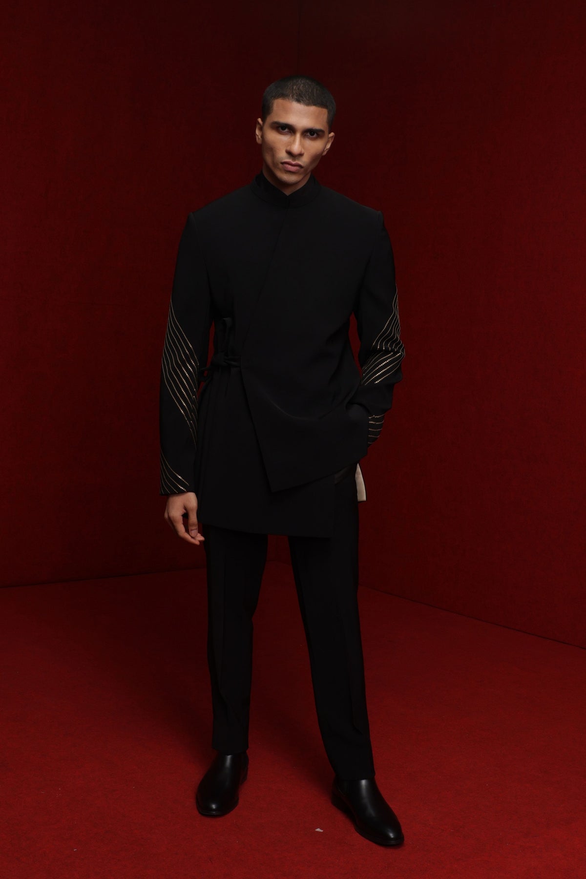 Indowestern Set In Black