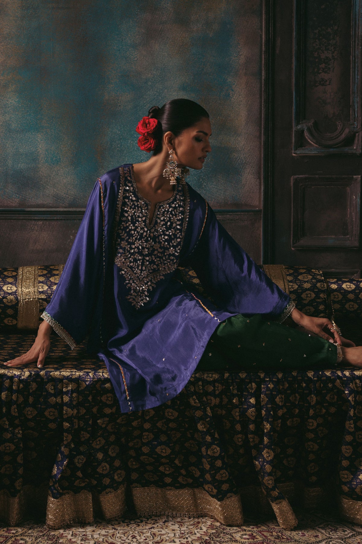 Ink Blue Parizad Kurta Set