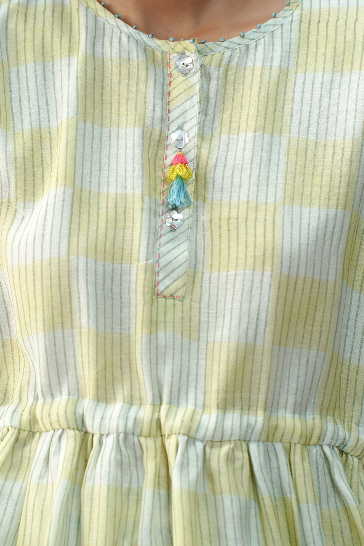 Helene Multi Check Top