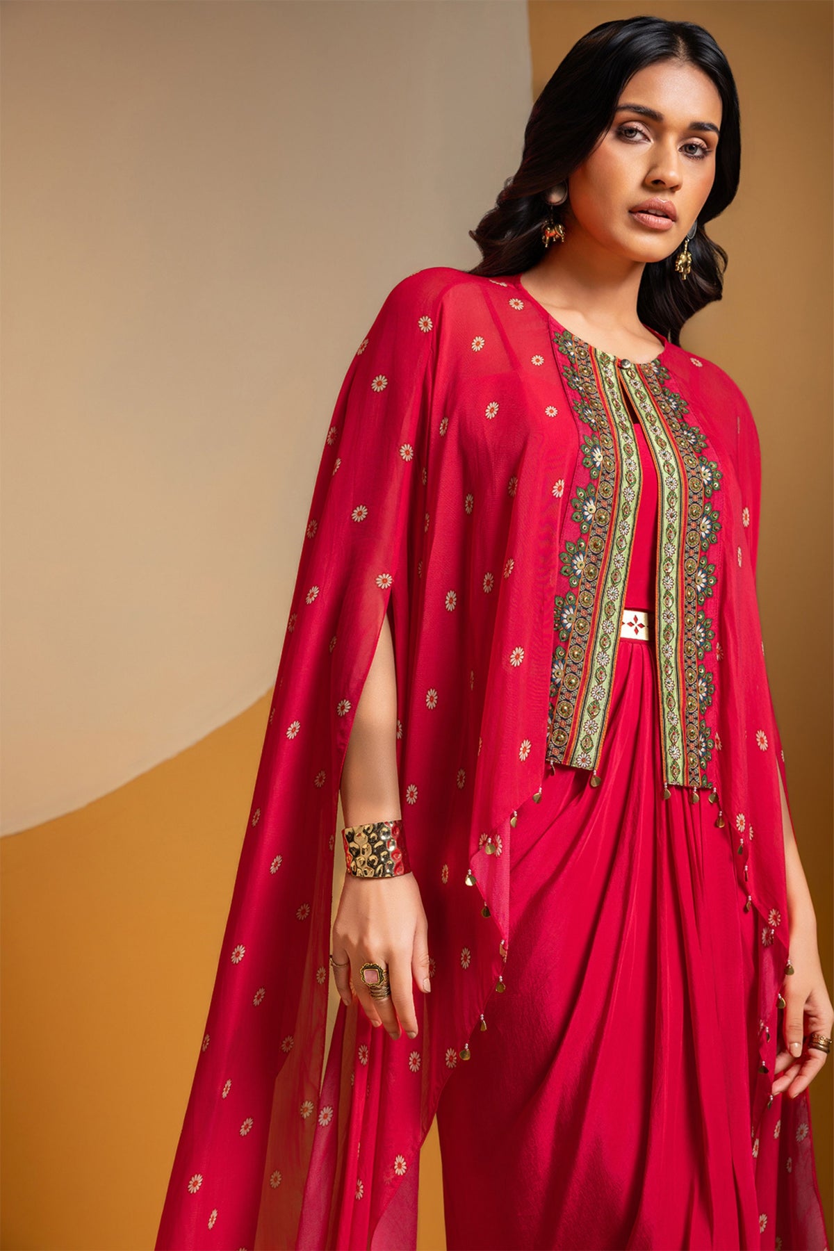 Taarani Drape Dress Set