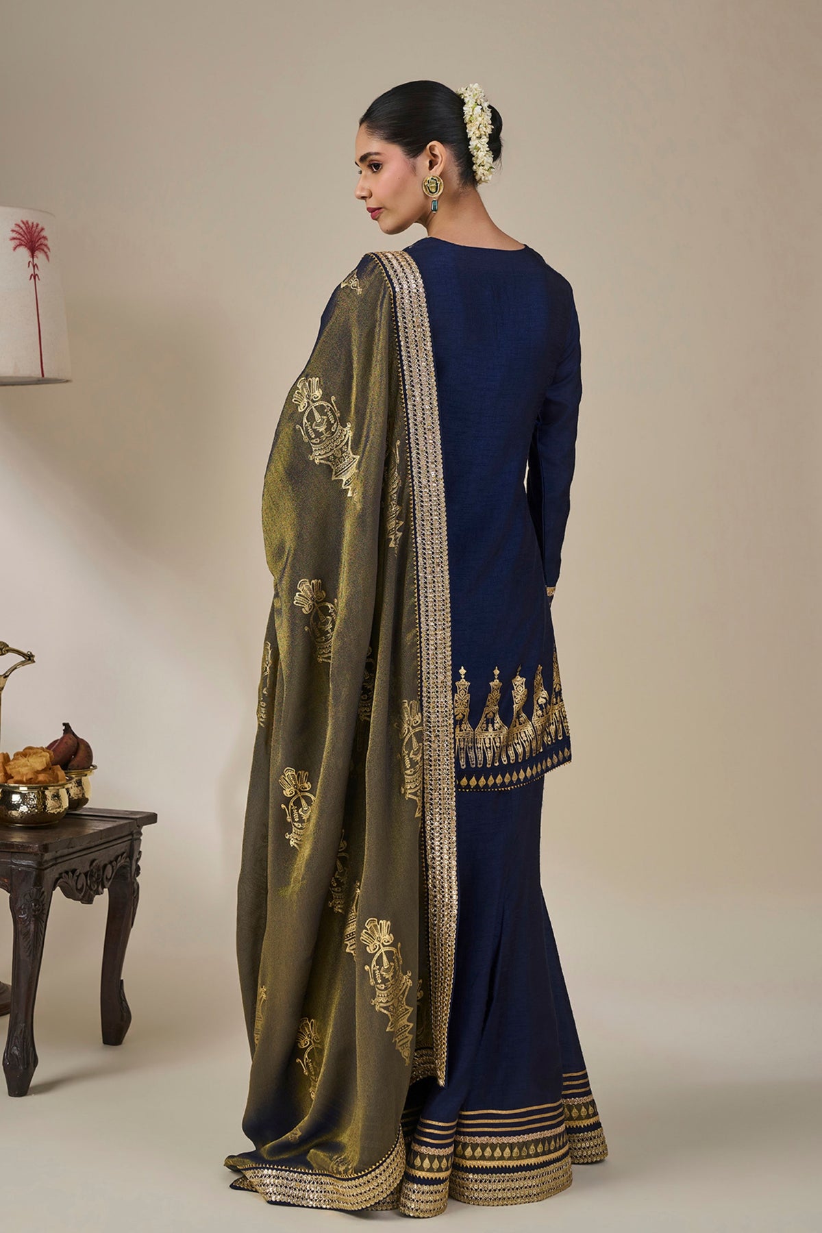 Blue Heirloom Moonfall Sharara Set