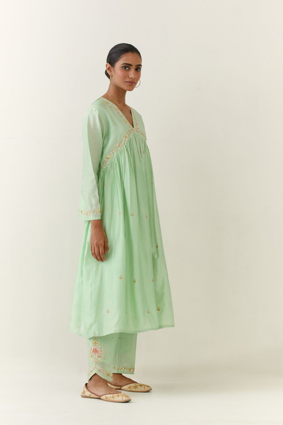 Green Kurta Set