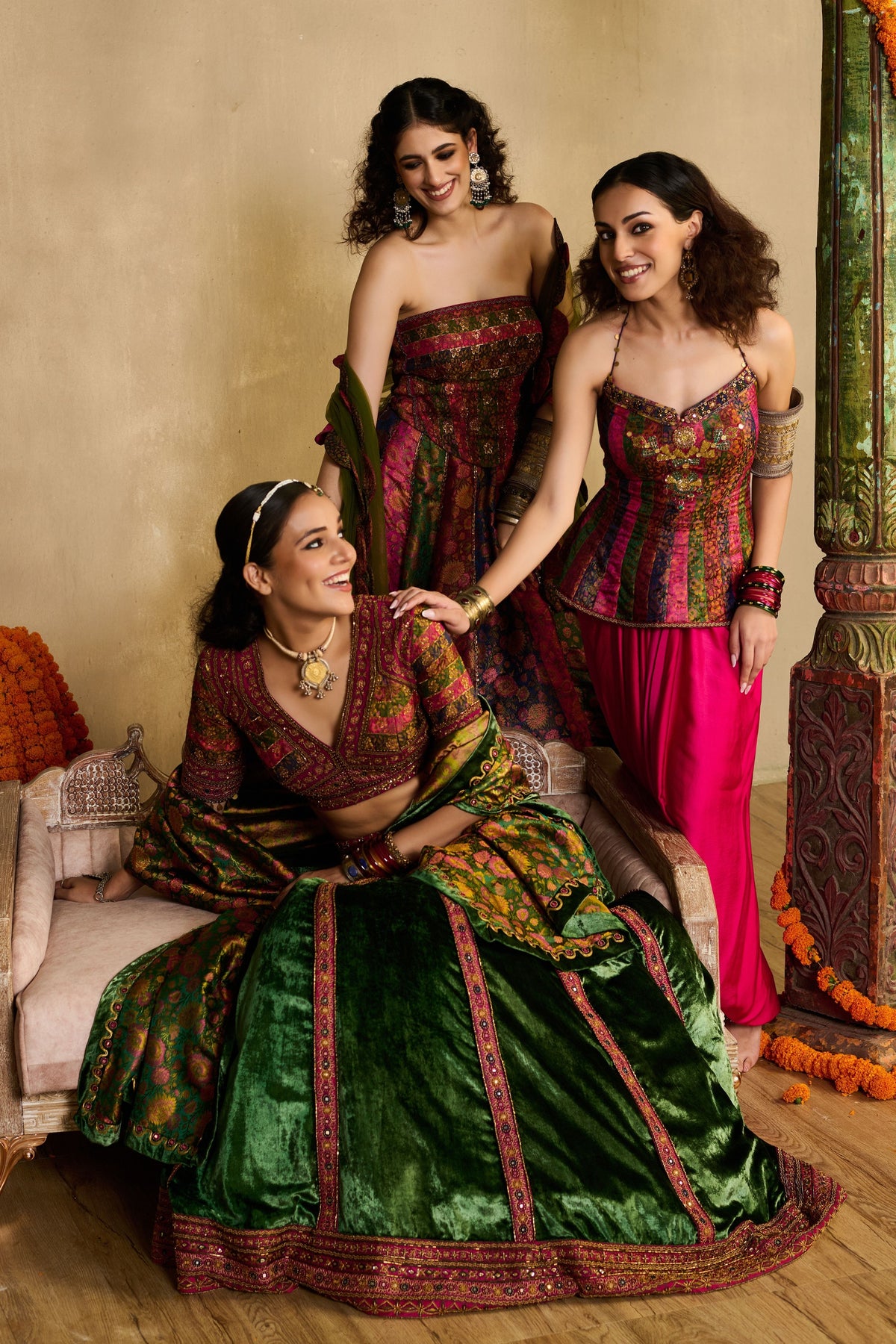 Ruh Rang Corset Lehenga Set