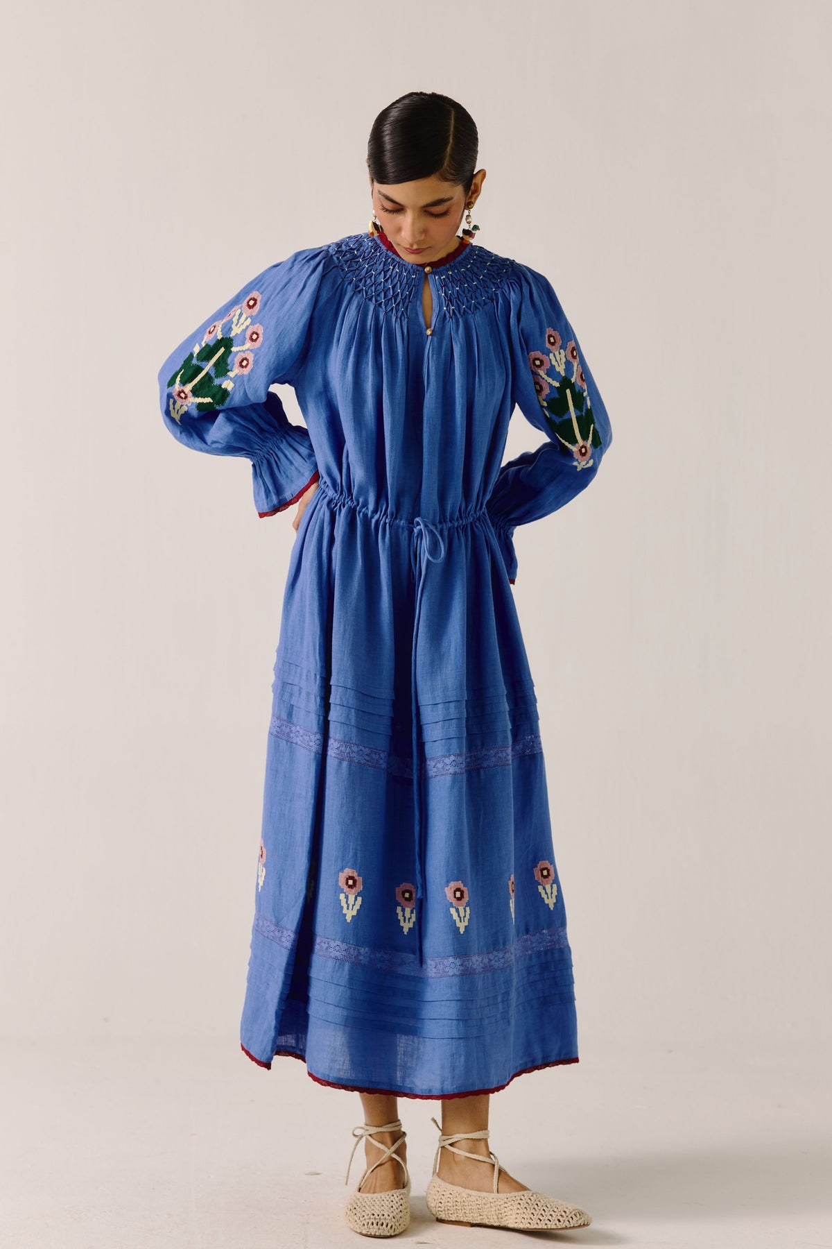 Electric Pixel Applique Edith Dress