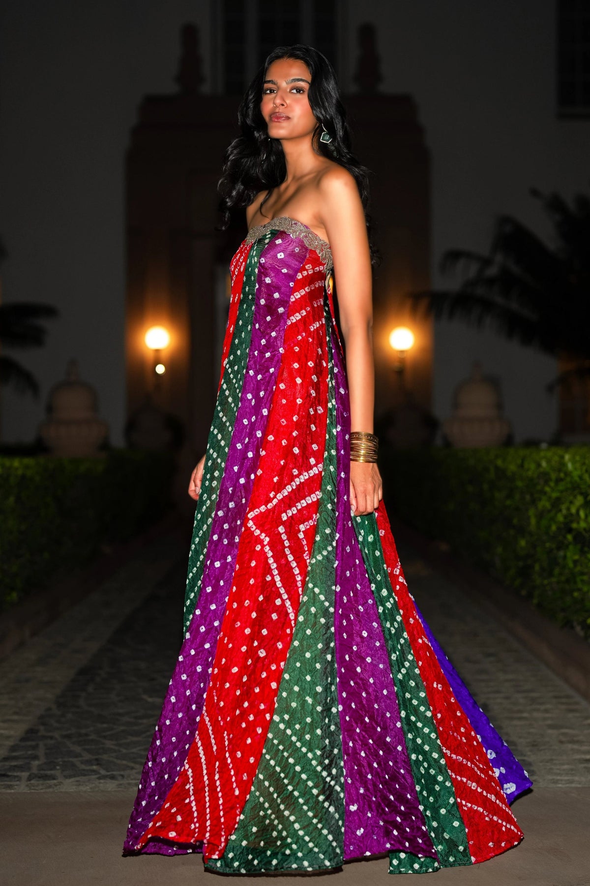 Bandhani Flared Dress