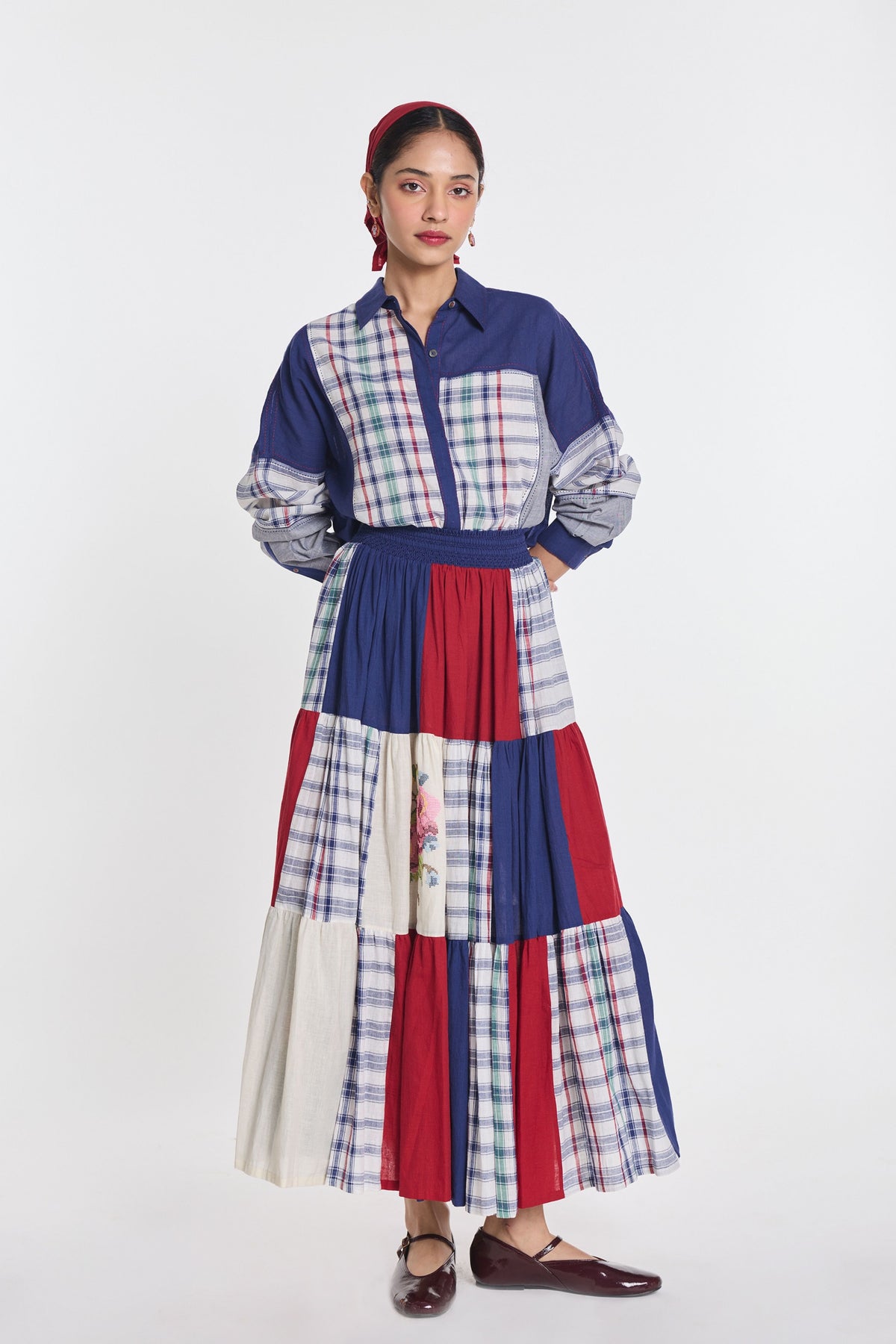 Astilbe Patchwork Skirt