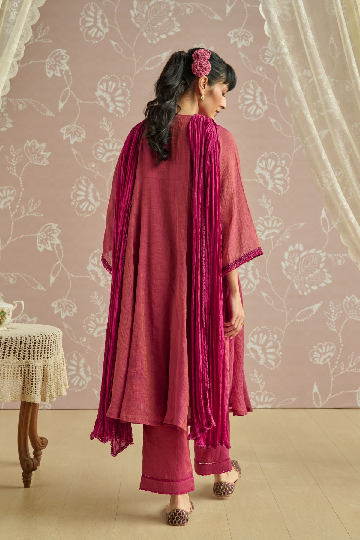 Magenta Tara Kurta Set