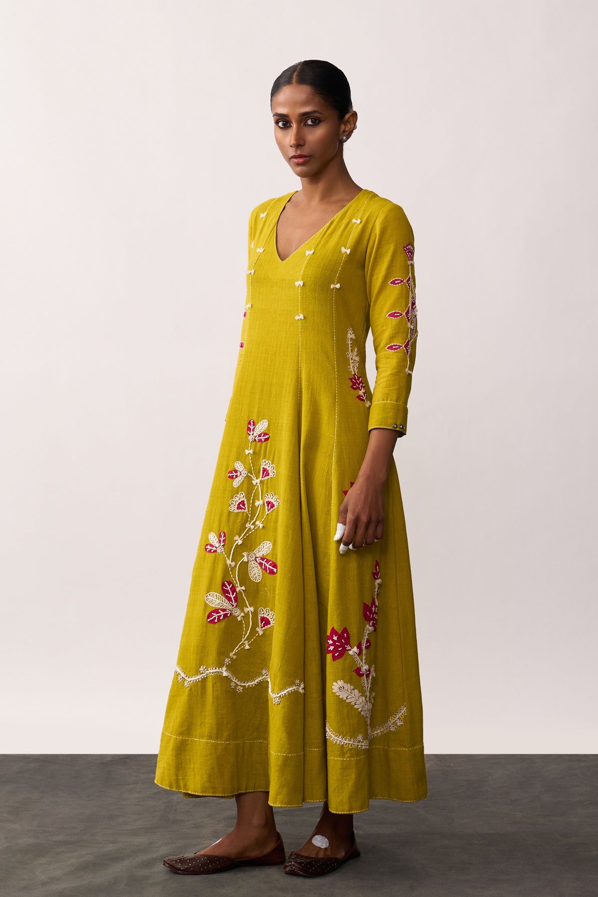 Aruna Yellow Angrakha