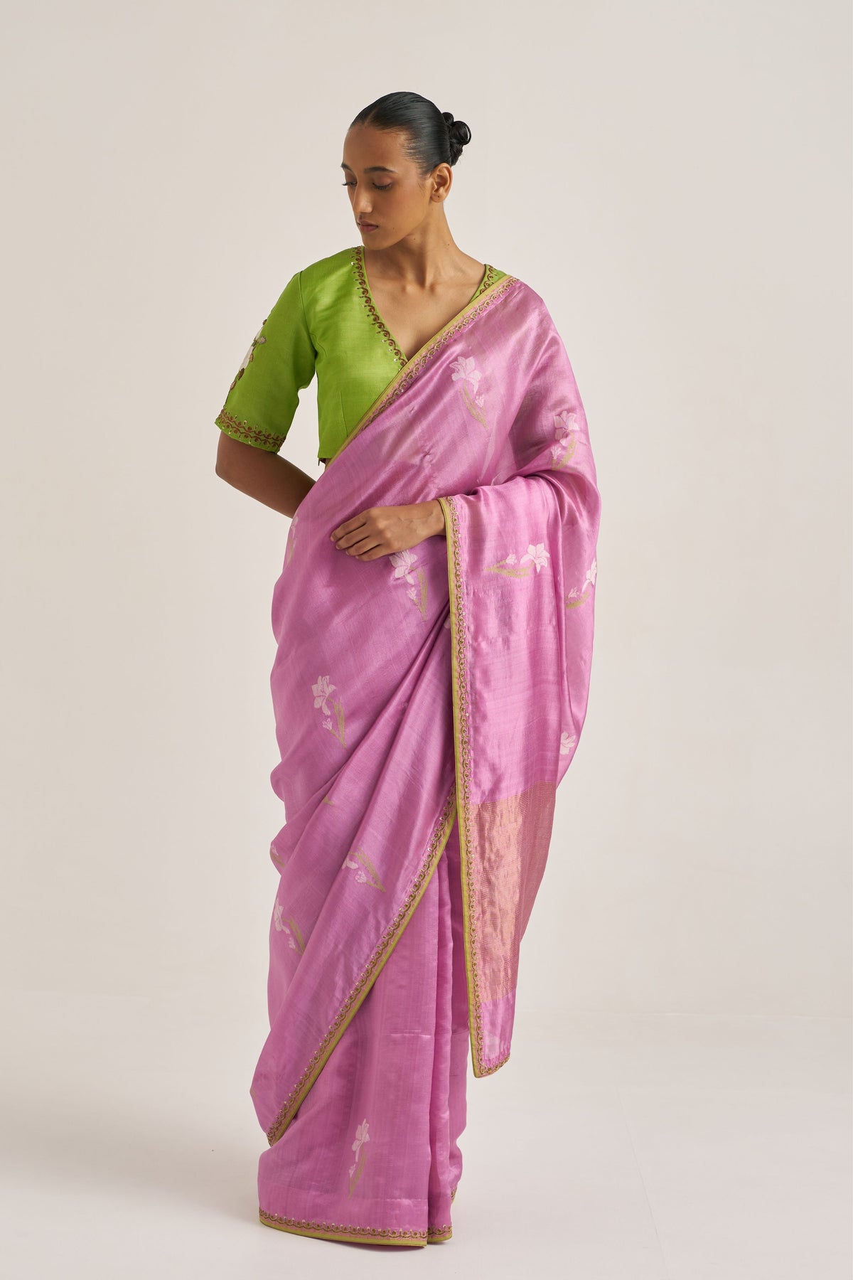 Madhura Pink Saree