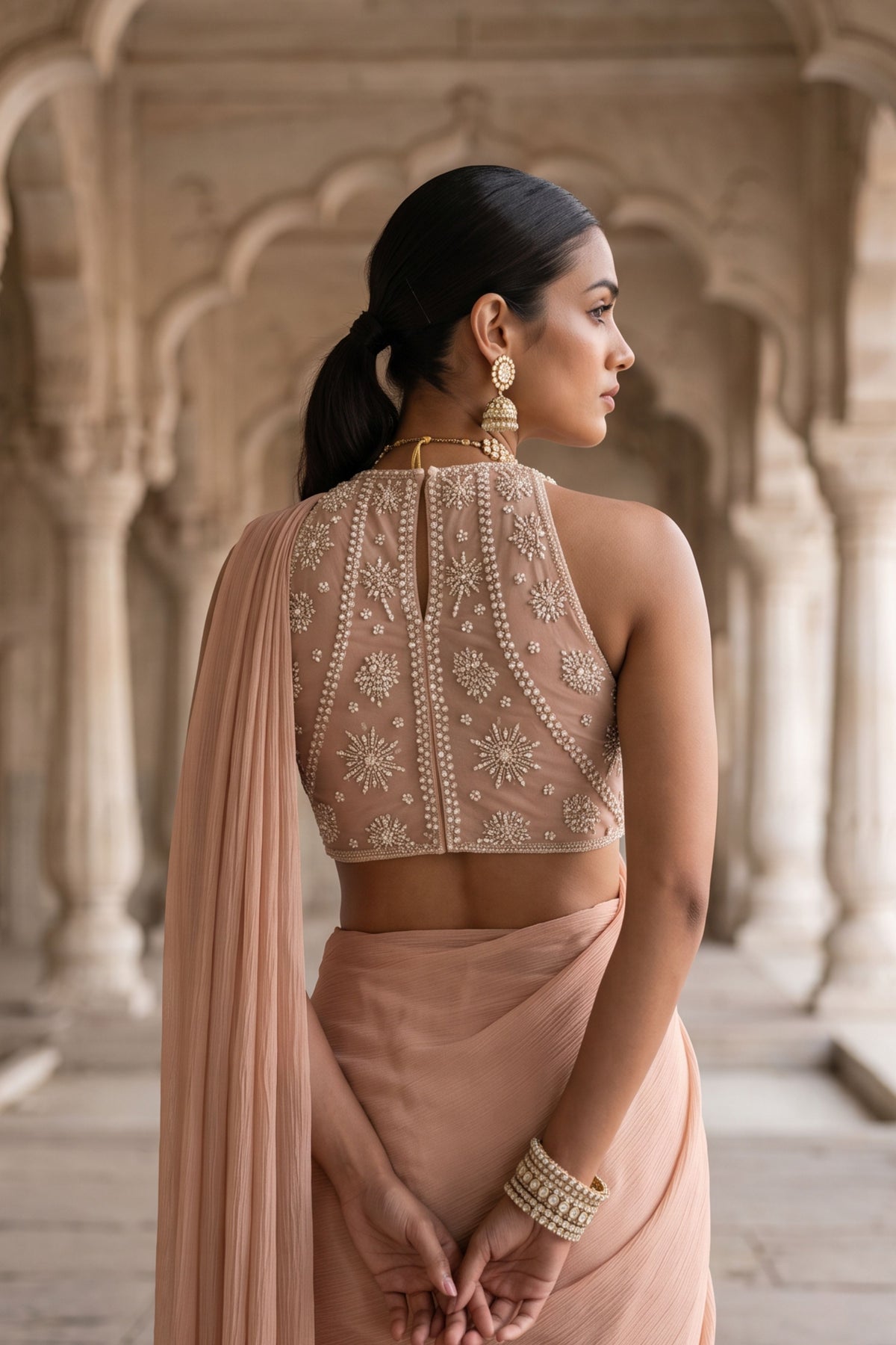 Roop Chhaya Draped Saree Set