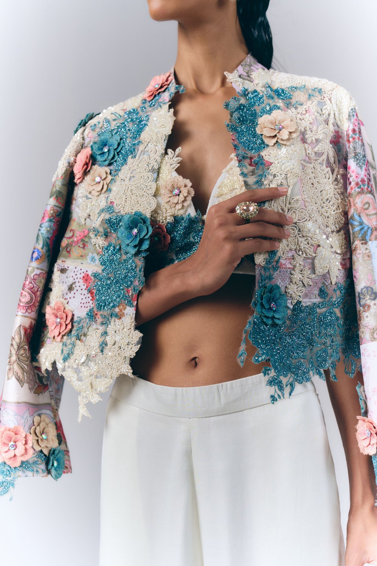 Printed Floral Co-Ord Jacket Set