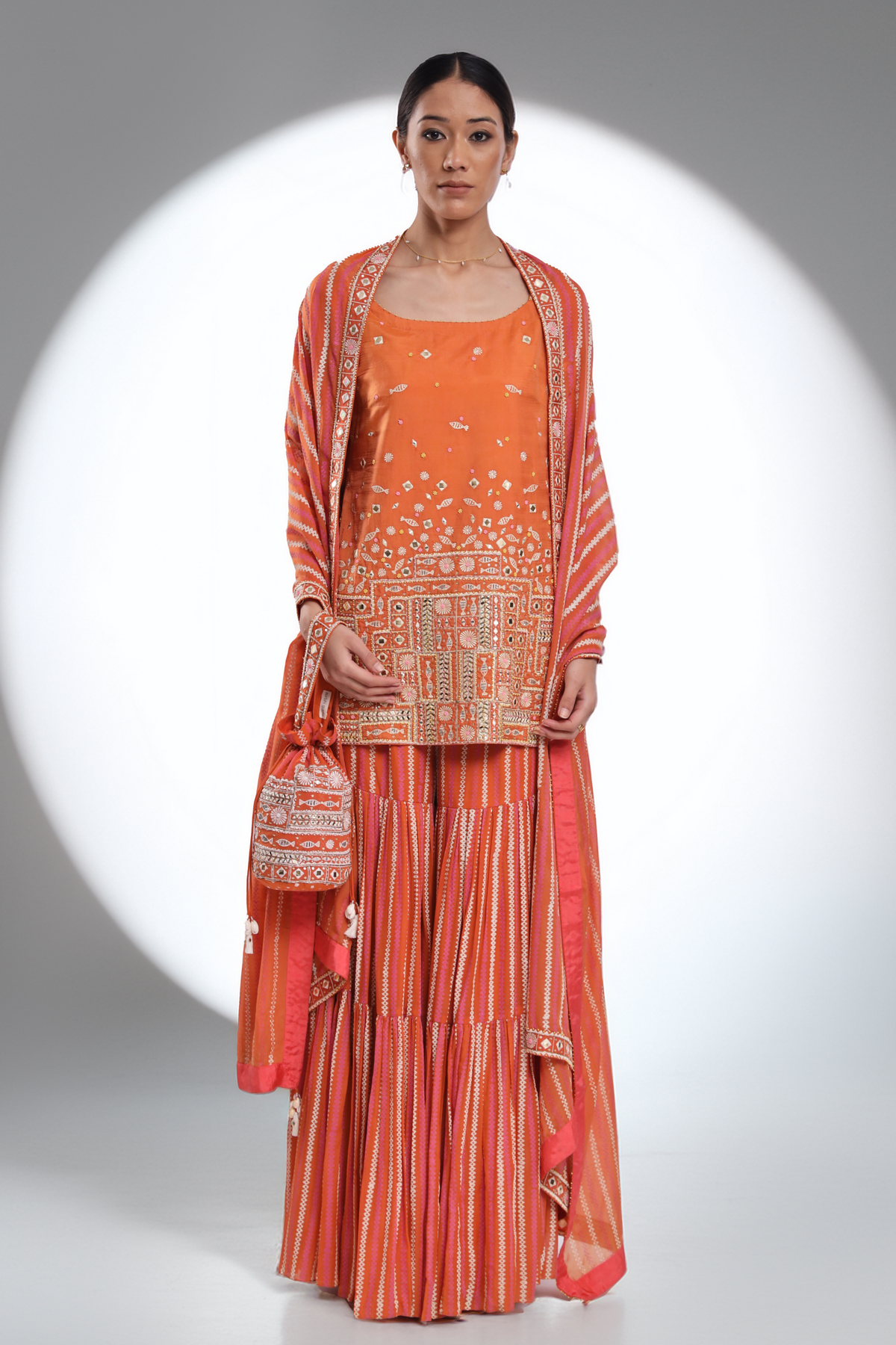 Orange Naila Set