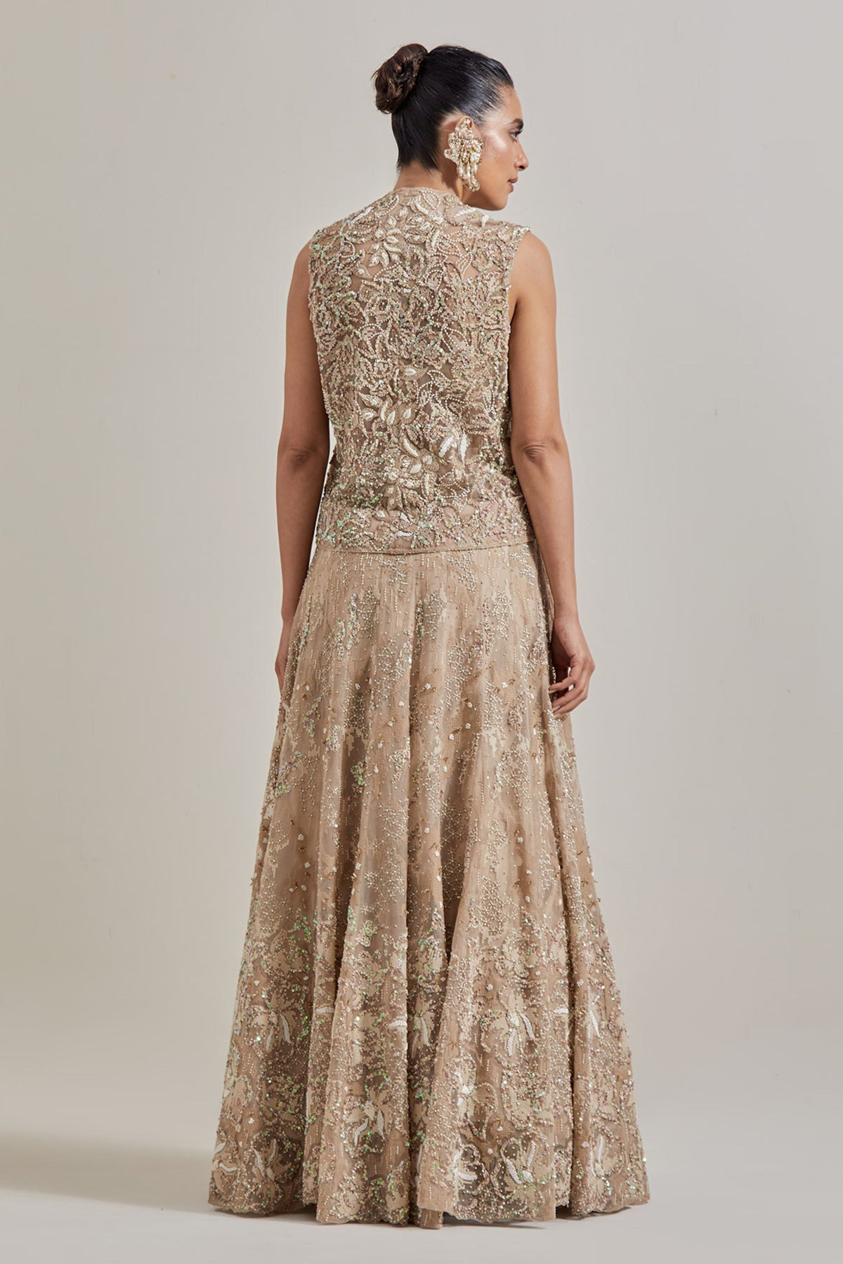 Champagne Glimmer Skirt Set