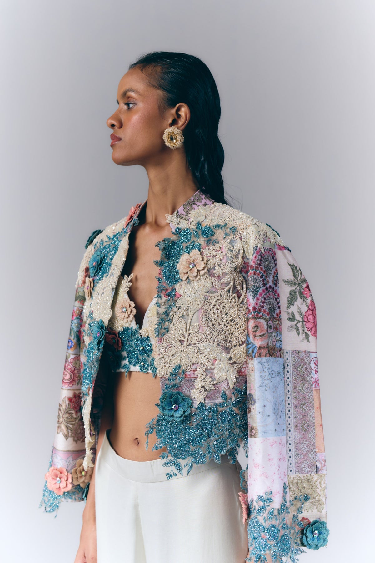 Printed Floral Co-Ord Jacket Set