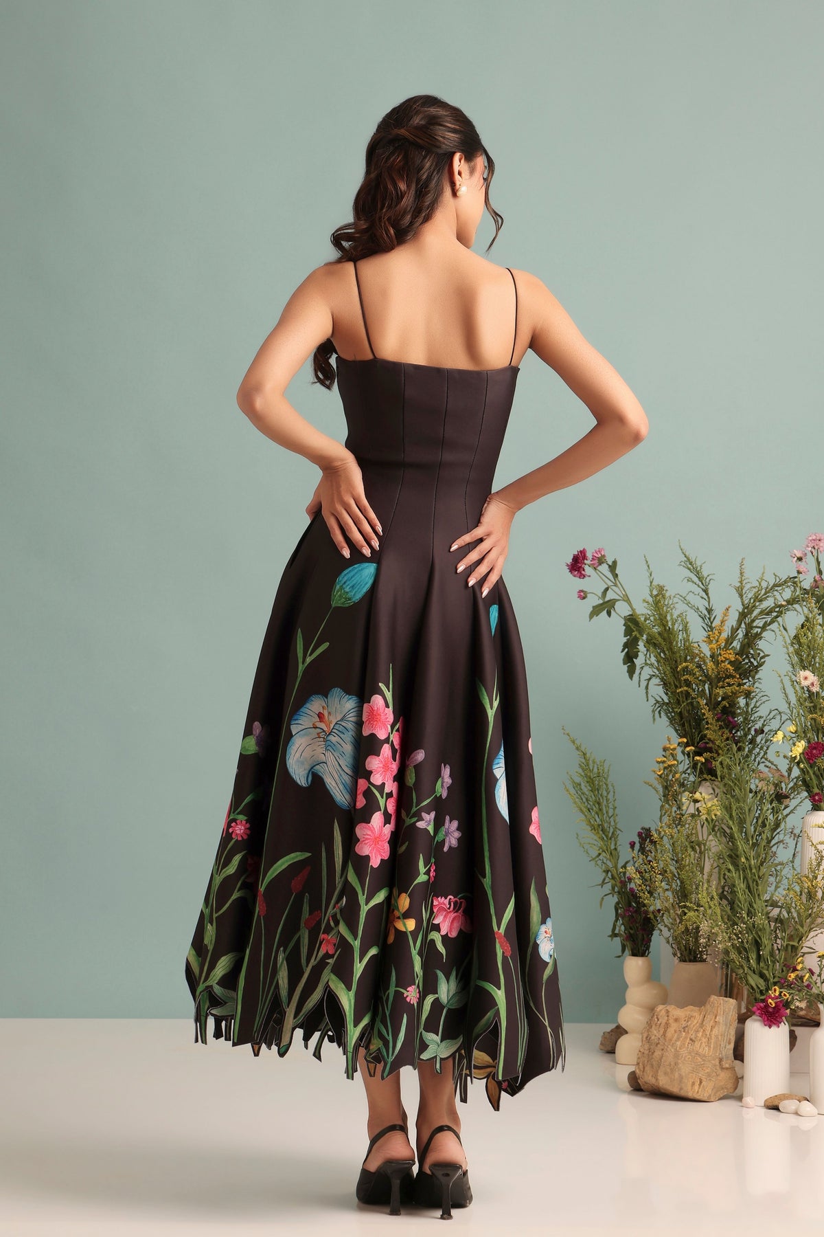 Printed Panel Dress