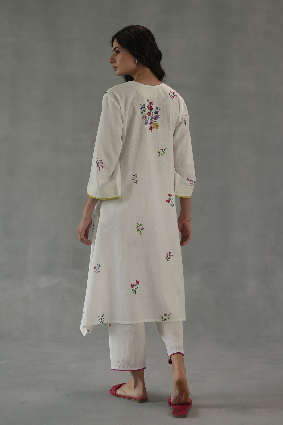 White Viola Kurta Set
