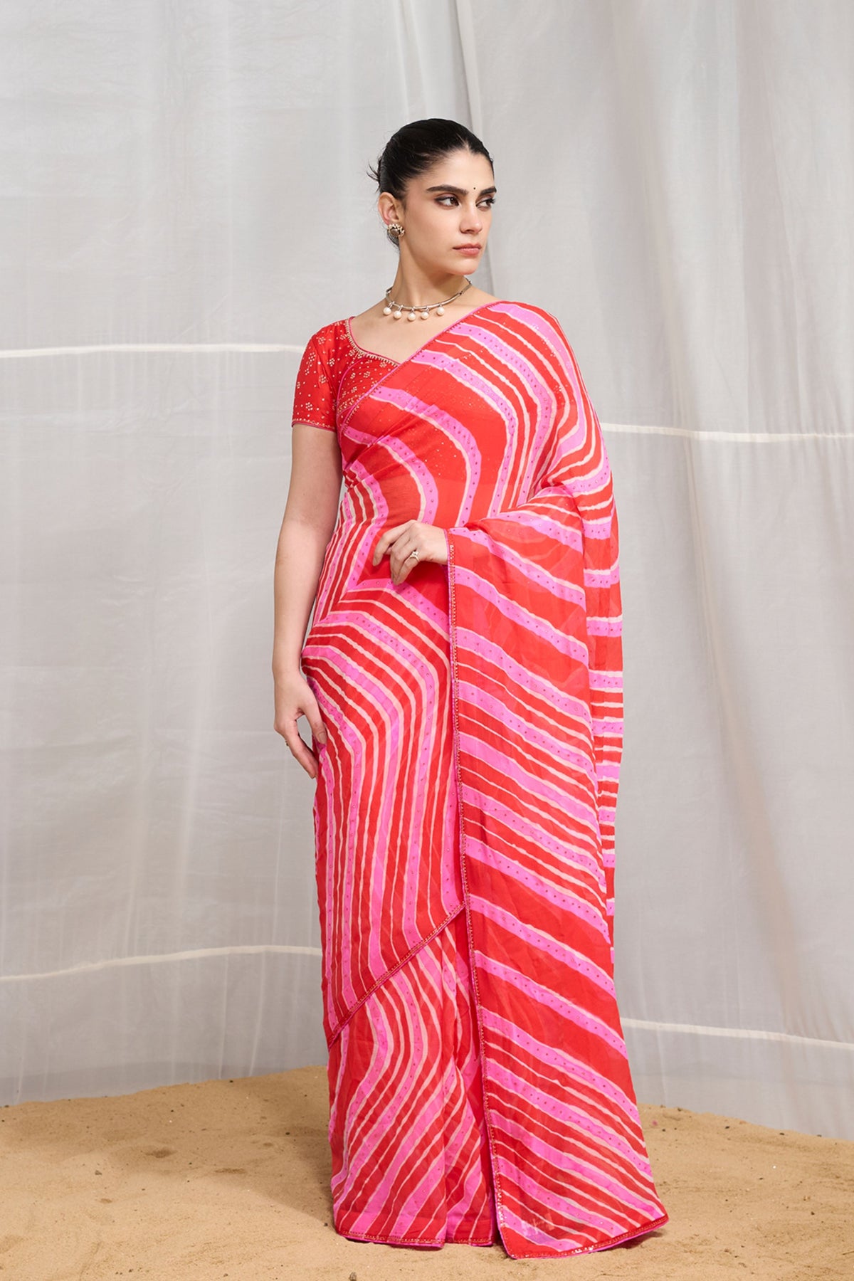 Chiffon Tarang Saree Set