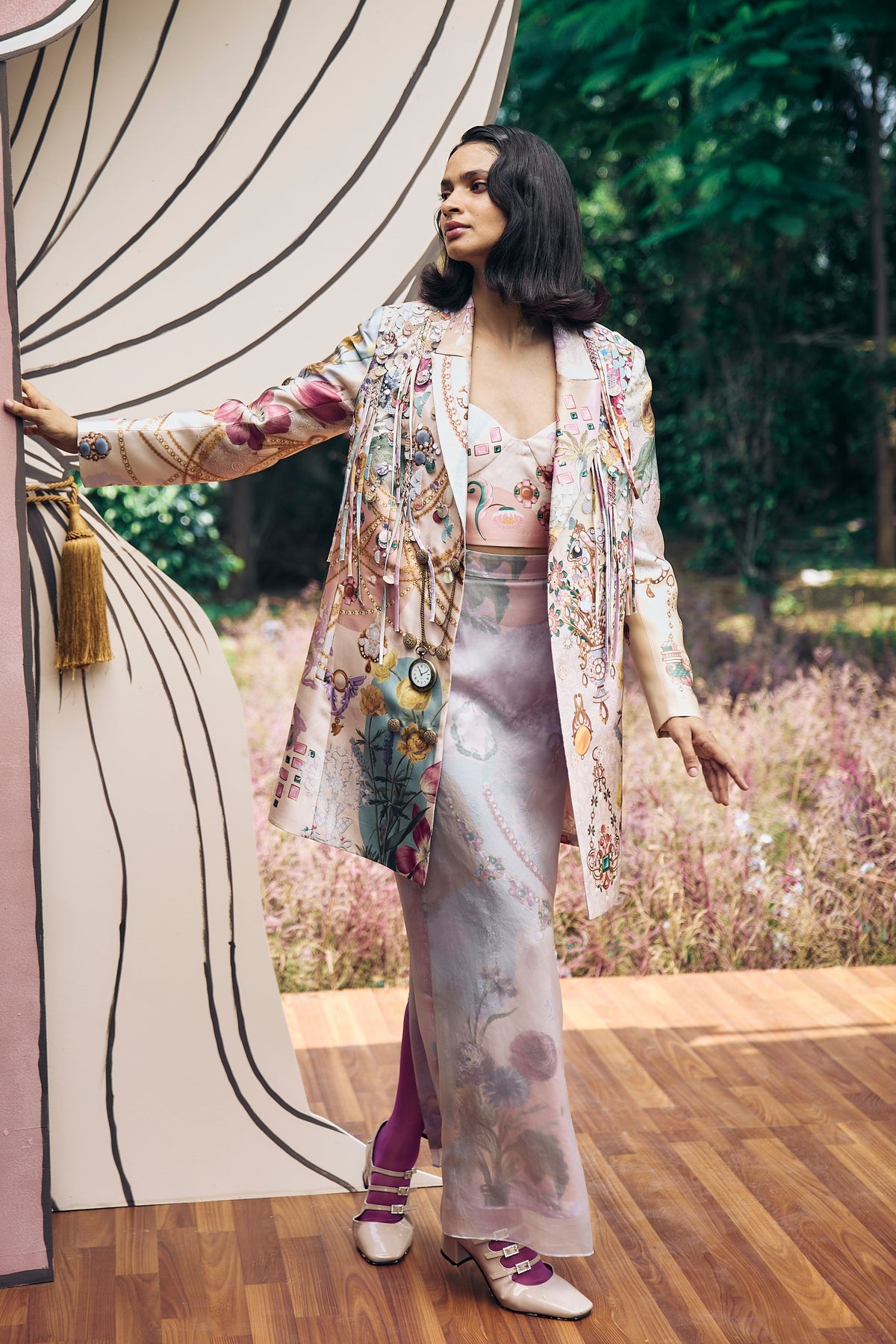 Trove Tailored Printed Blazer