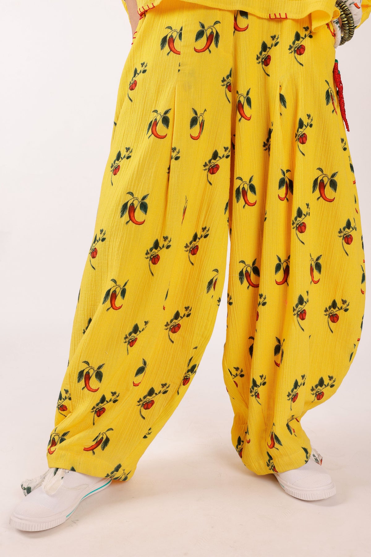 Yellow Cheese Cloth Co-ord Set