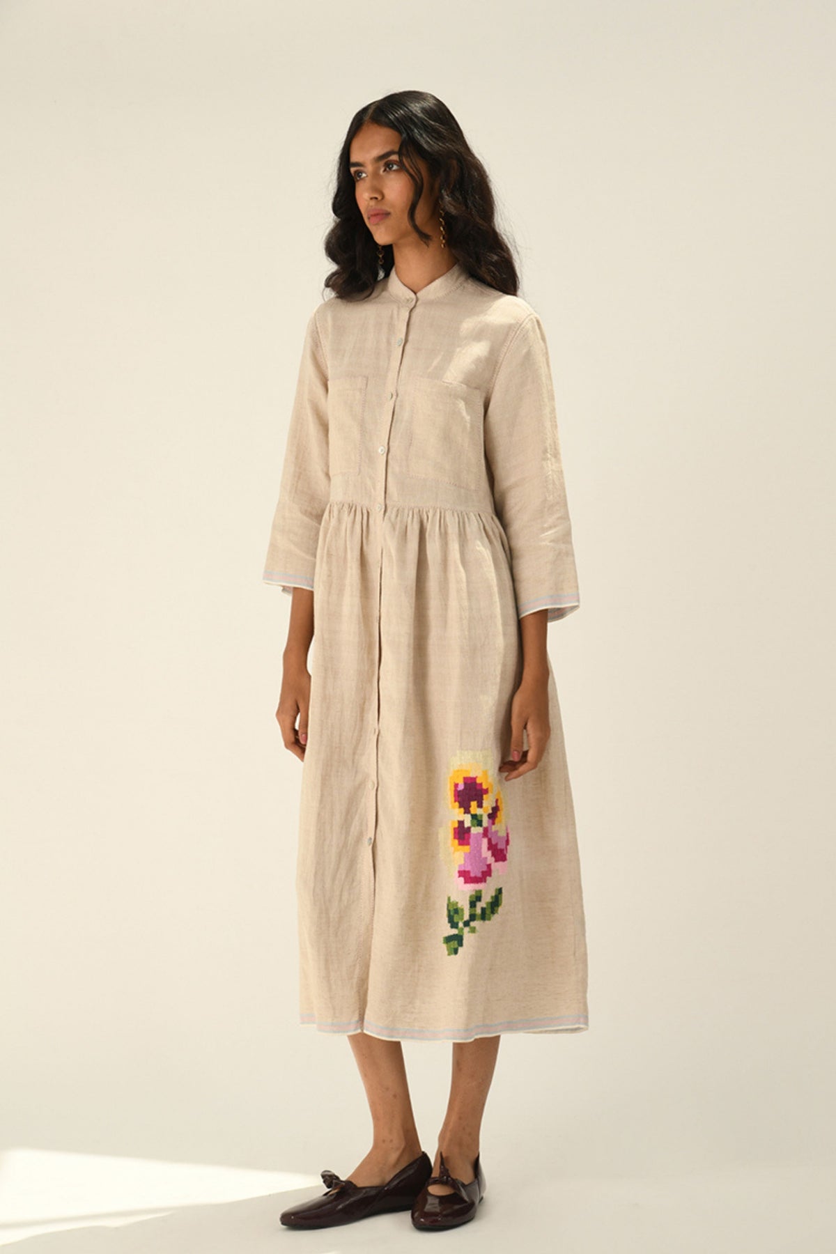 Massiana Embroidery Dress